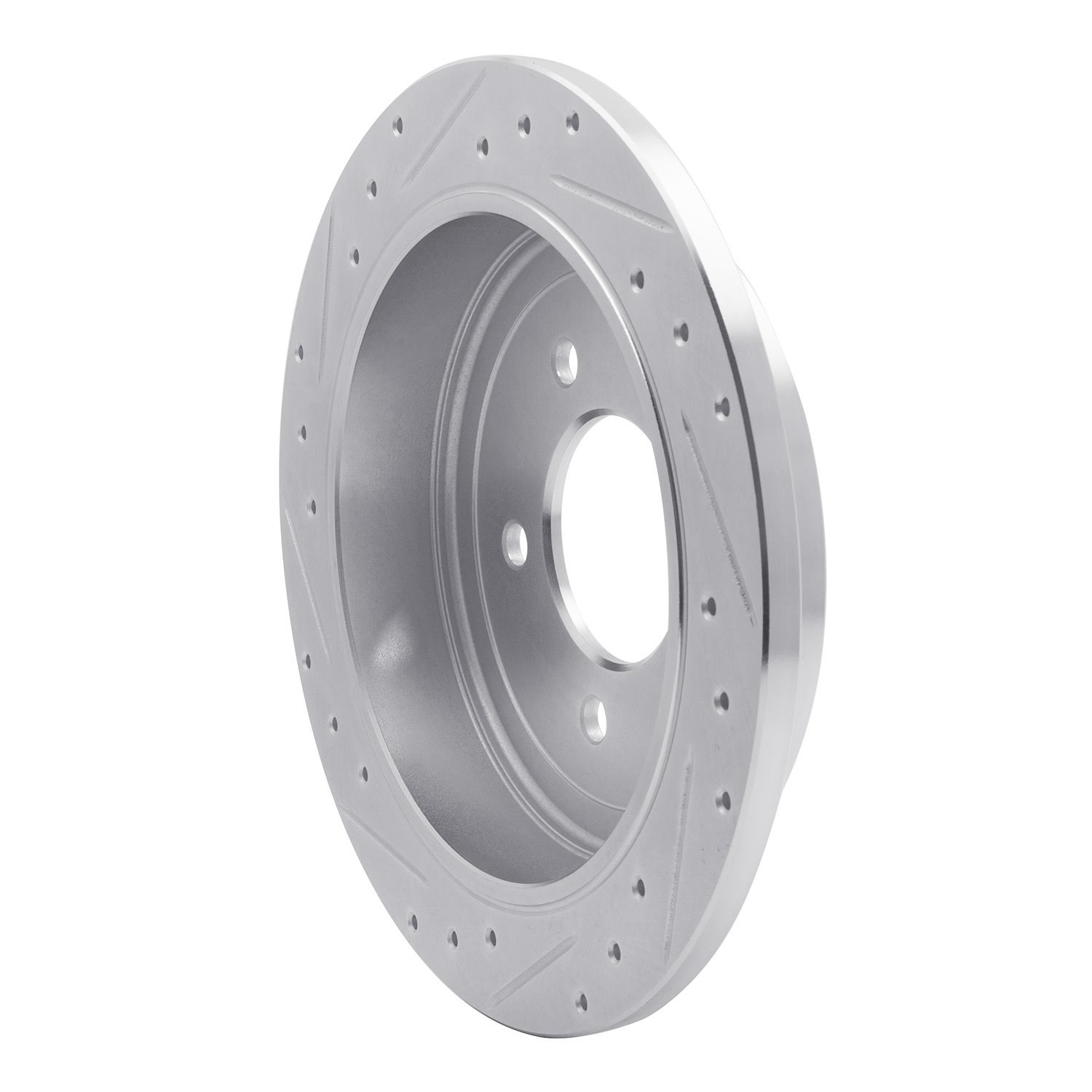 631-54173R Drilled/Slotted Brake Rotor [Silver], 1997-2004 Ford/Lincoln/Mercury/Mazda, Position: Rear Right