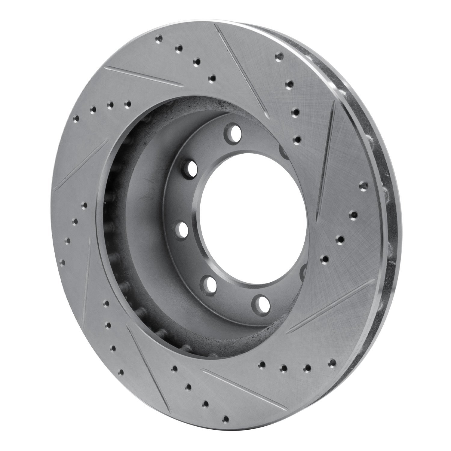631-54175L Drilled/Slotted Brake Rotor [Silver], 1999-2005 Ford/Lincoln/Mercury/Mazda, Position: Front Left,Fr Left