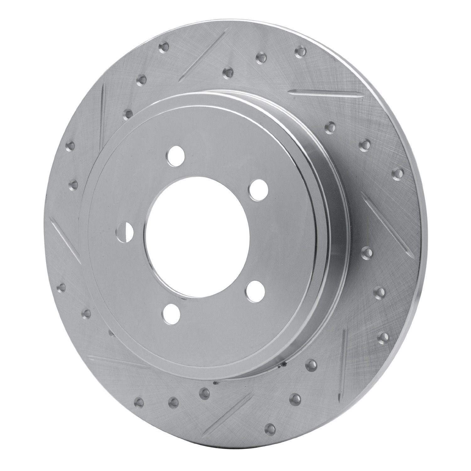 631-54178L Drilled/Slotted Brake Rotor [Silver], 2002-2010 Ford/Lincoln/Mercury/Mazda, Position: Rear Left