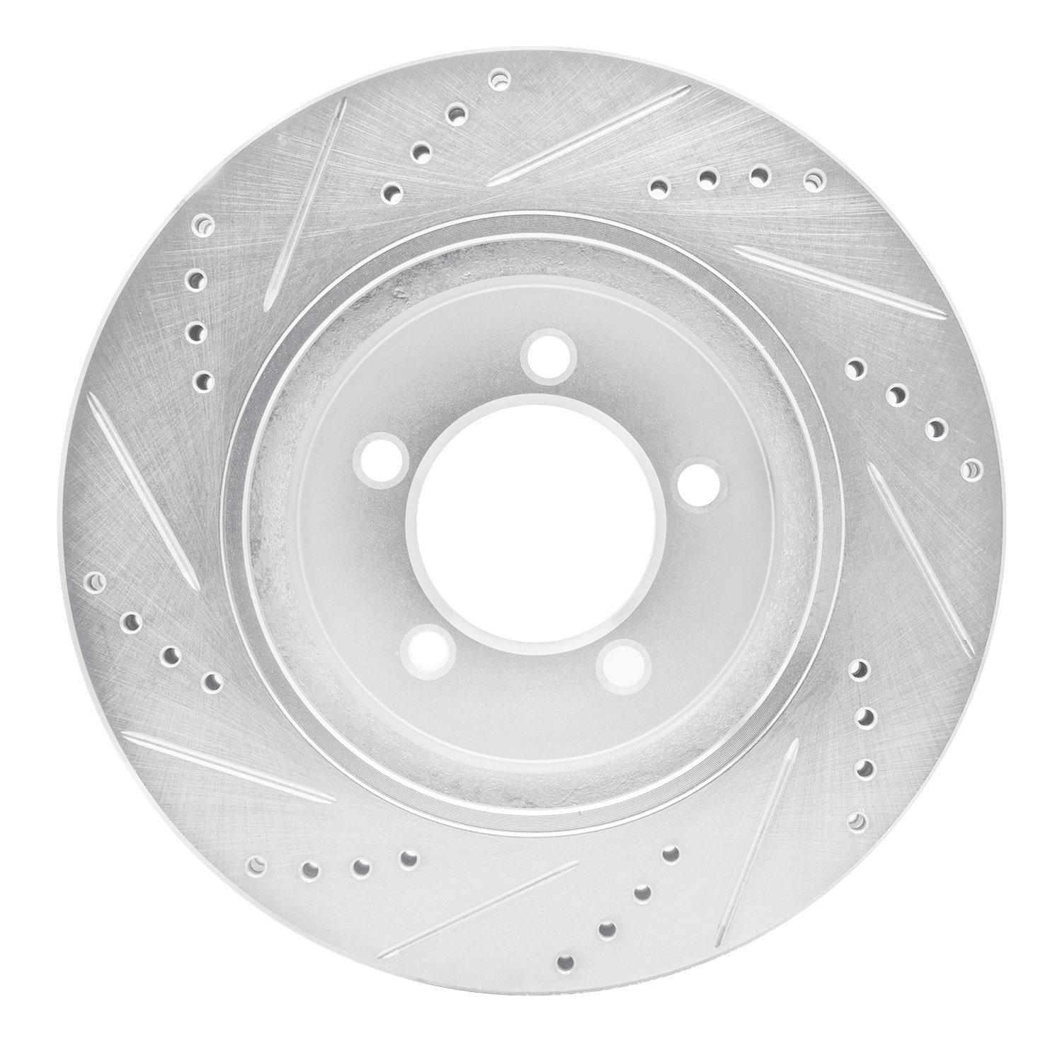 631-54179R Drilled/Slotted Brake Rotor [Silver], 2002-2005 Ford/Lincoln/Mercury/Mazda, Position: Front Right