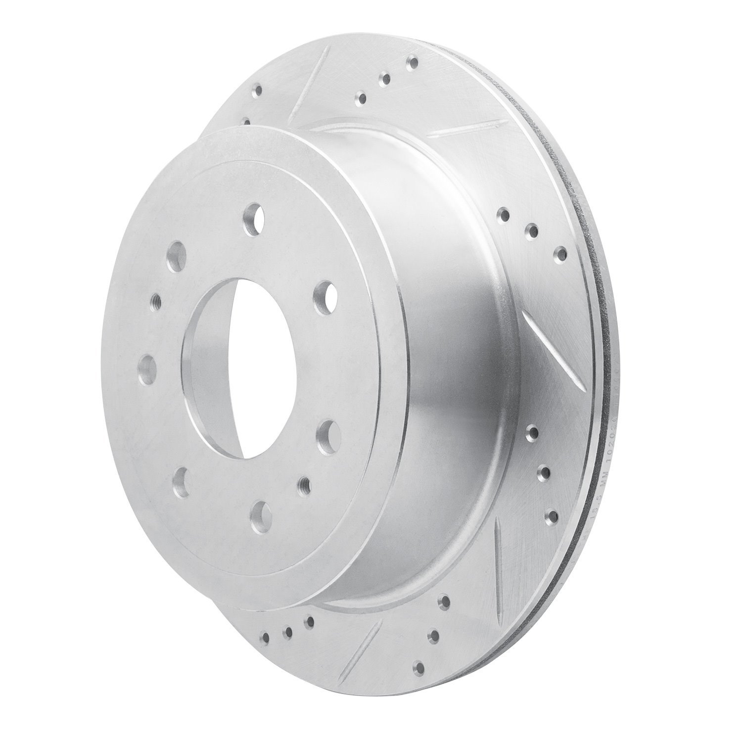 631-54189L Drilled/Slotted Brake Rotor [Silver], 2004-2011 Ford/Lincoln/Mercury/Mazda, Position: Rear Left