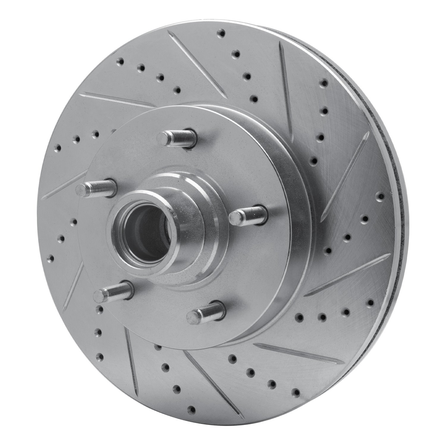 631-54191R Drilled/Slotted Brake Rotor [Silver], 2004-2006 Ford/Lincoln/Mercury/Mazda, Position: Front Right