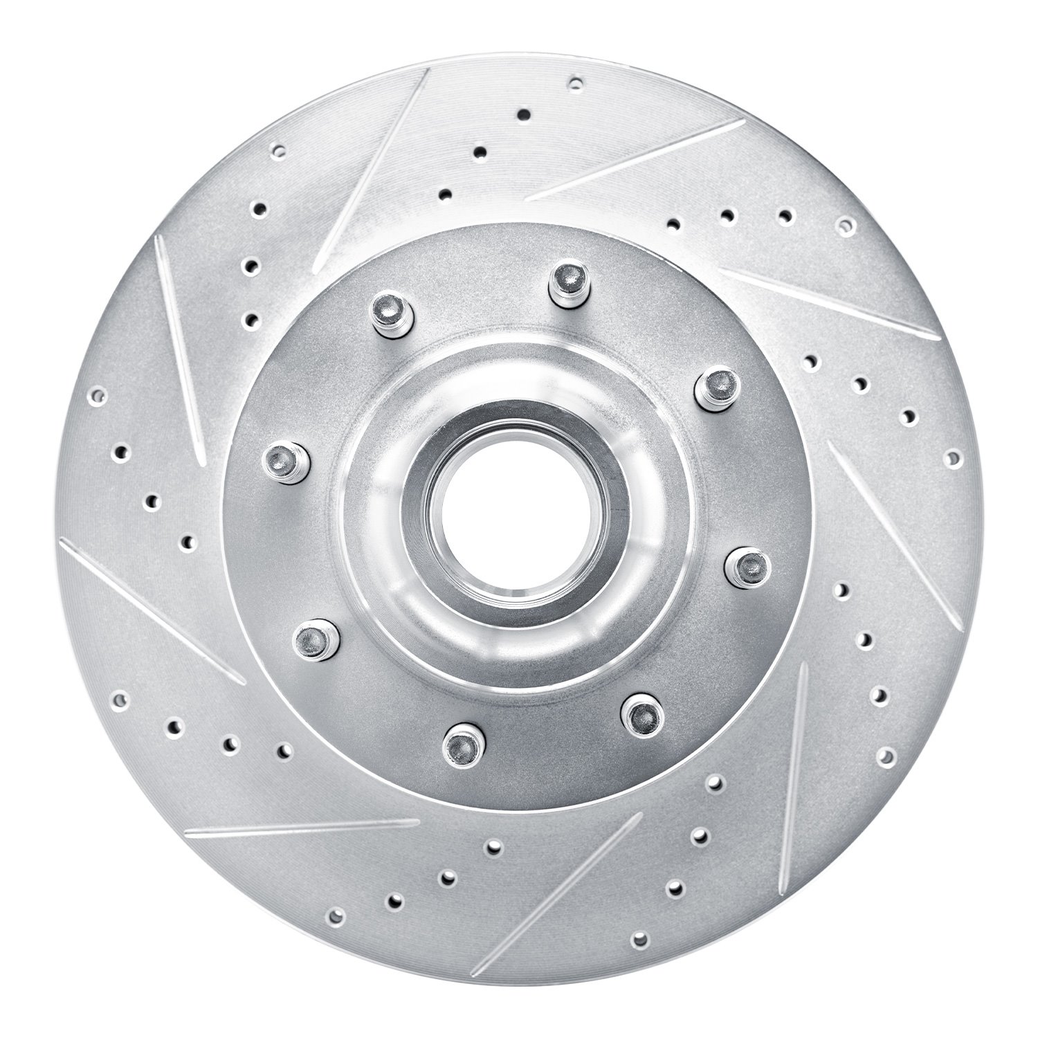 631-54209L Drilled/Slotted Brake Rotor [Silver], Fits Select Ford/Lincoln/Mercury/Mazda, Position: Front Left