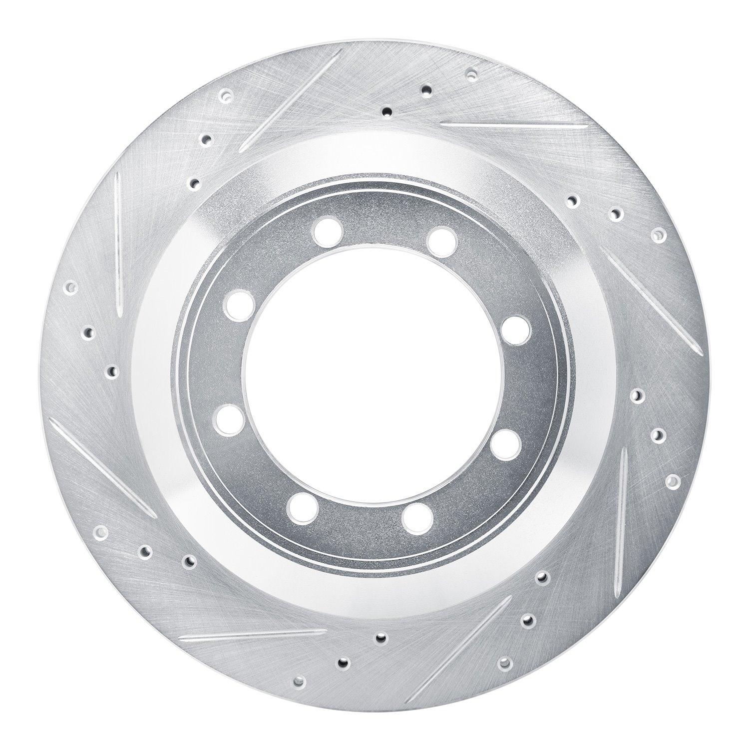 631-54210L Drilled/Slotted Brake Rotor [Silver], Fits Select Ford/Lincoln/Mercury/Mazda, Position: Rear Left