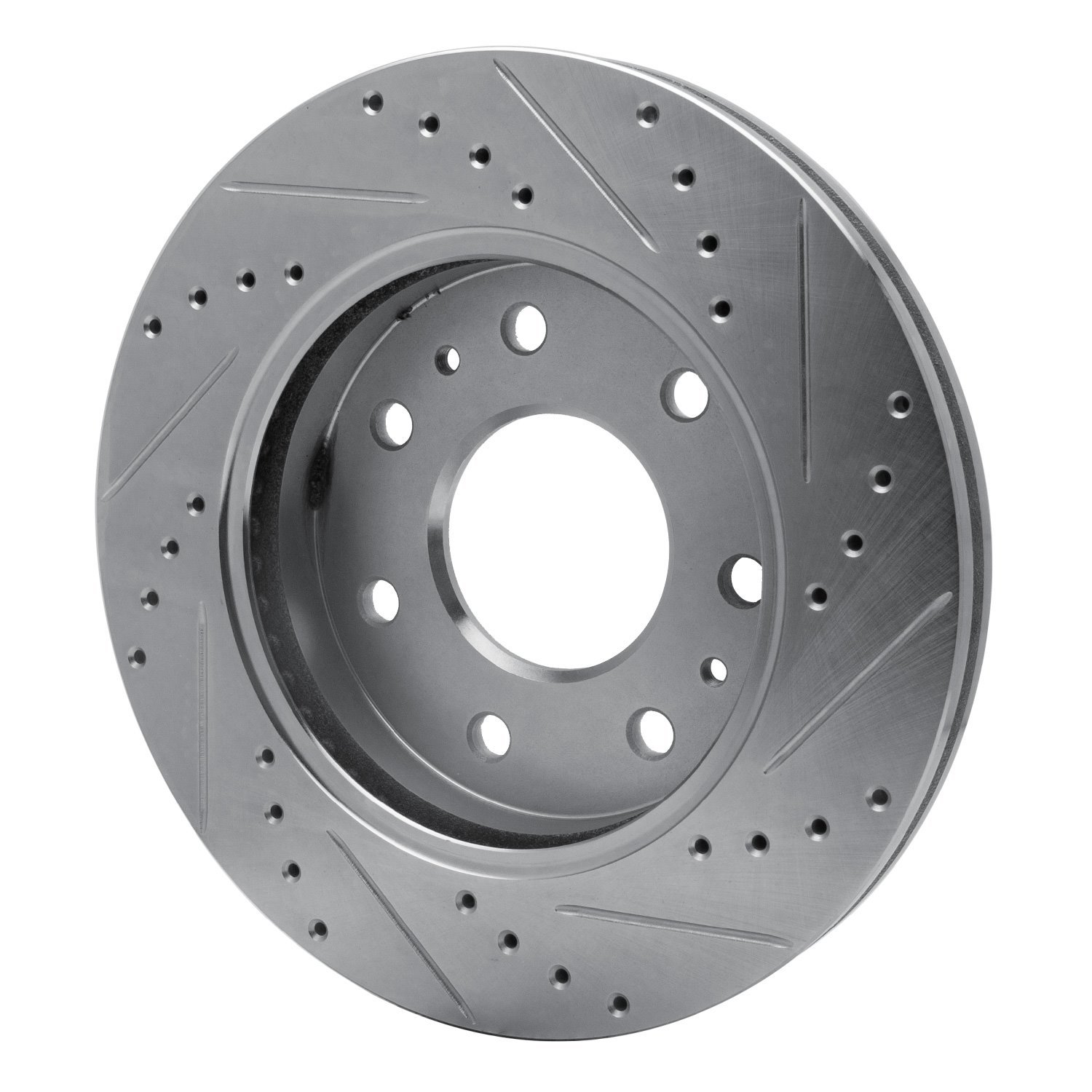 631-54216L Drilled/Slotted Brake Rotor [Silver], 2009-2009 Ford/Lincoln/Mercury/Mazda, Position: Front Left