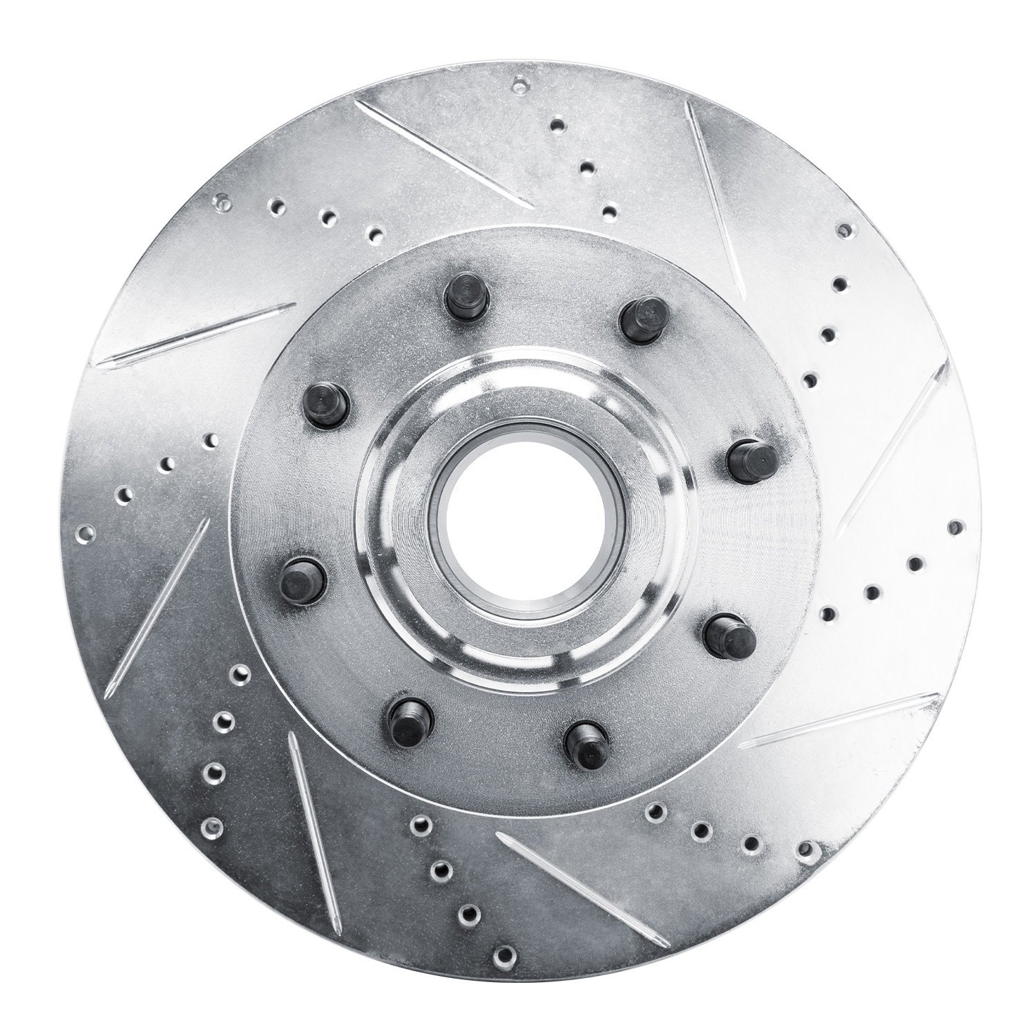 631-54224R Drilled/Slotted Brake Rotor [Silver], Fits Select Ford/Lincoln/Mercury/Mazda, Position: Front Right