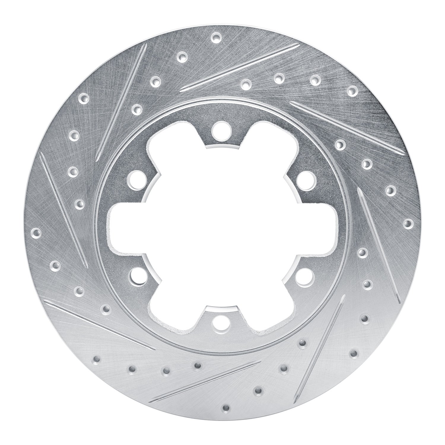 631-54229L Drilled/Slotted Brake Rotor [Silver], Fits Select Ford/Lincoln/Mercury/Mazda, Position: Rear Left
