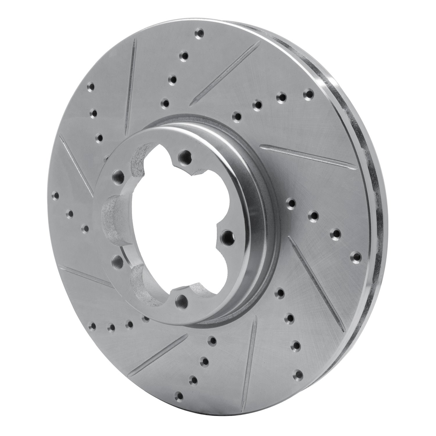 631-54230L Drilled/Slotted Brake Rotor [Silver], Fits Select Ford/Lincoln/Mercury/Mazda, Position: Front Left
