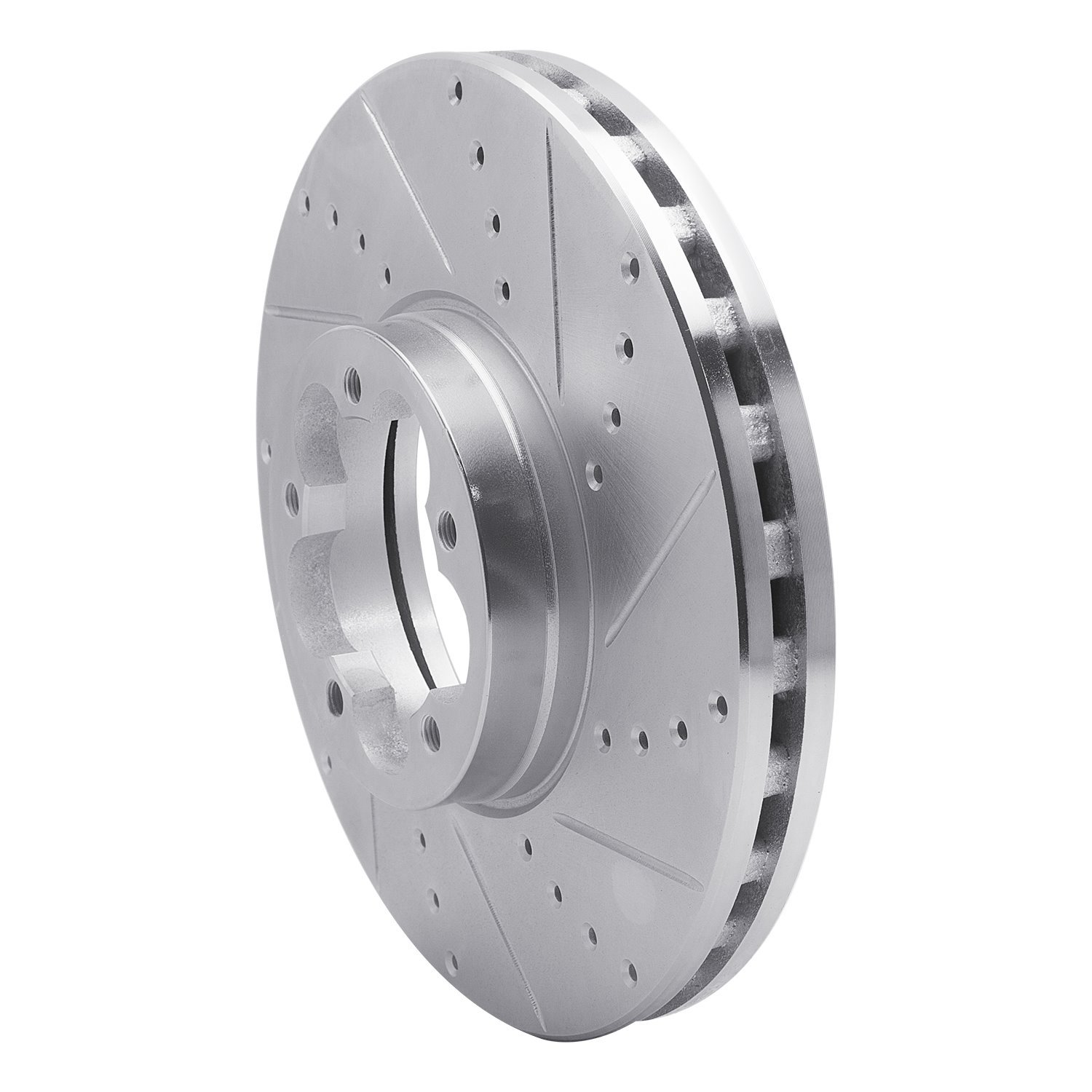 631-54230R Drilled/Slotted Brake Rotor [Silver], Fits Select Ford/Lincoln/Mercury/Mazda, Position: Front Right