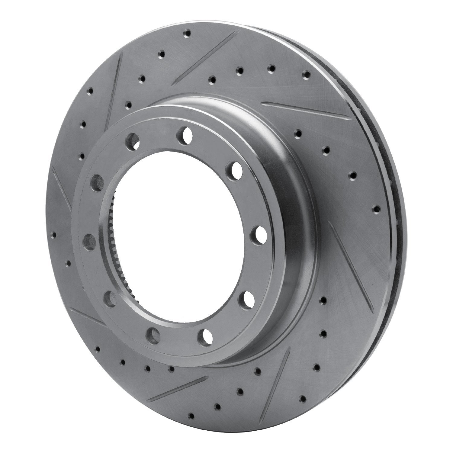 631-54256L Drilled/Slotted Brake Rotor [Silver], 1990-2021 Multiple Makes/Models, Position: Fr & Rr Left,Fr Left,Front Left,Rr L