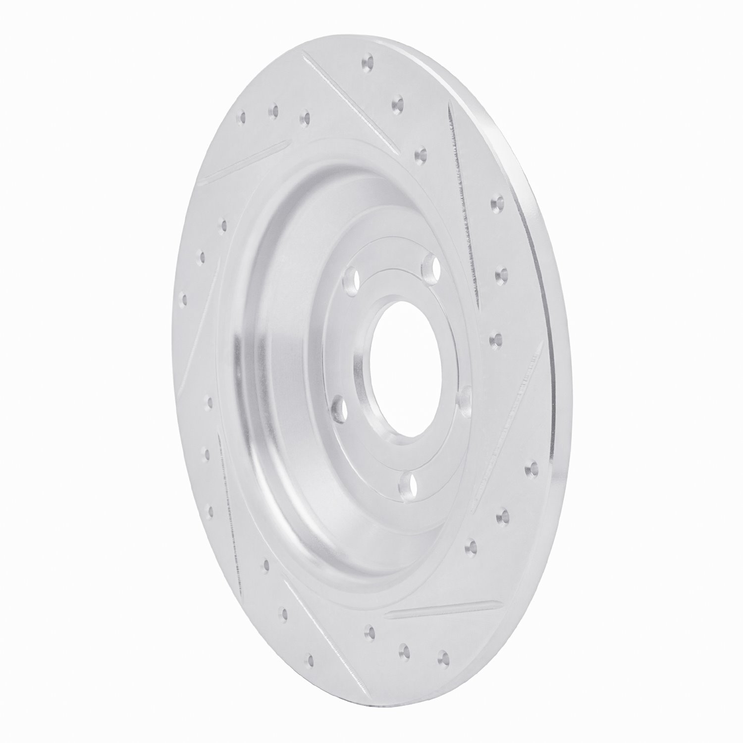 631-54262L Drilled/Slotted Brake Rotor [Silver], Fits Select Ford/Lincoln/Mercury/Mazda, Position: Rear Left