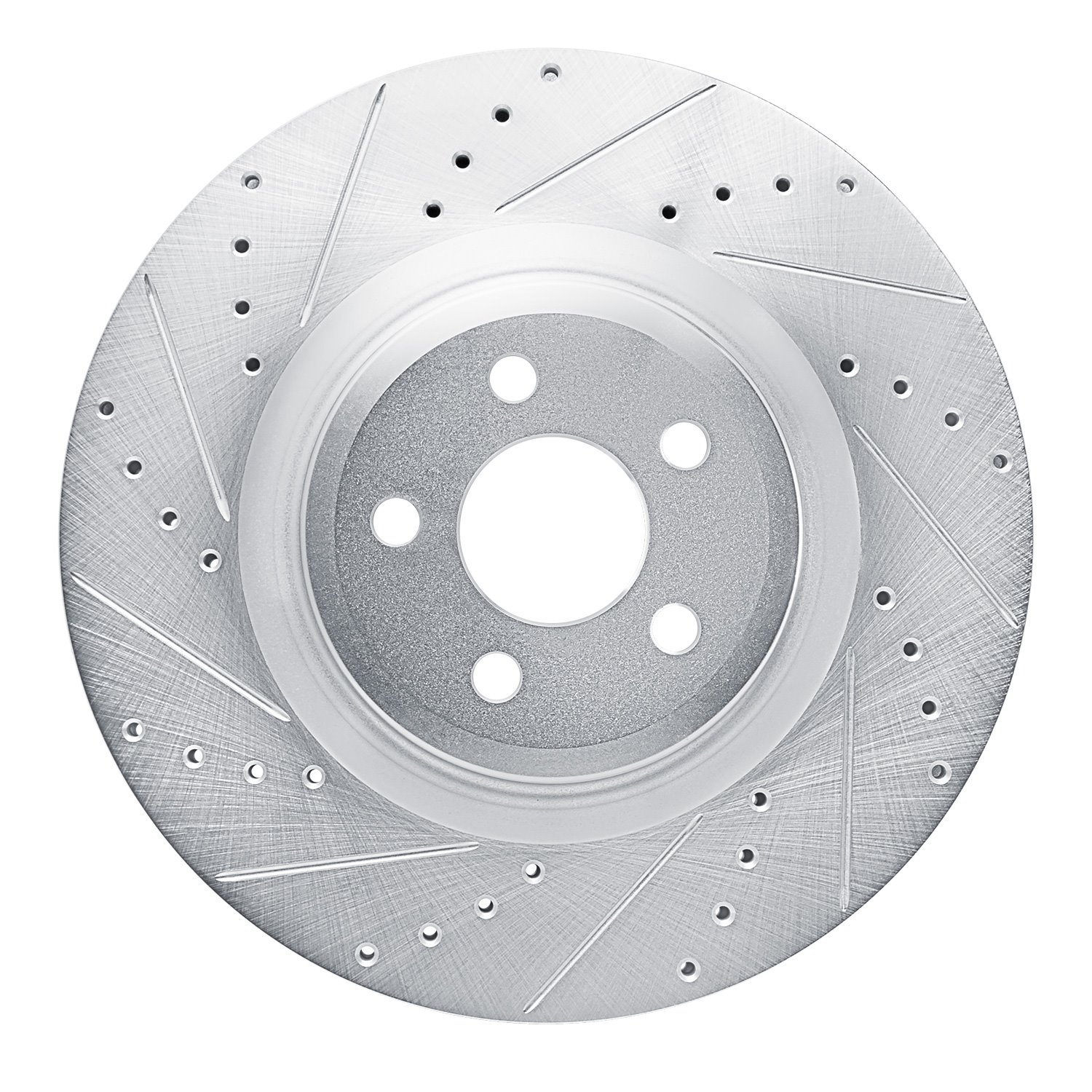 631-54274L Drilled/Slotted Brake Rotor [Silver], Fits Select Ford/Lincoln/Mercury/Mazda, Position: Front Left