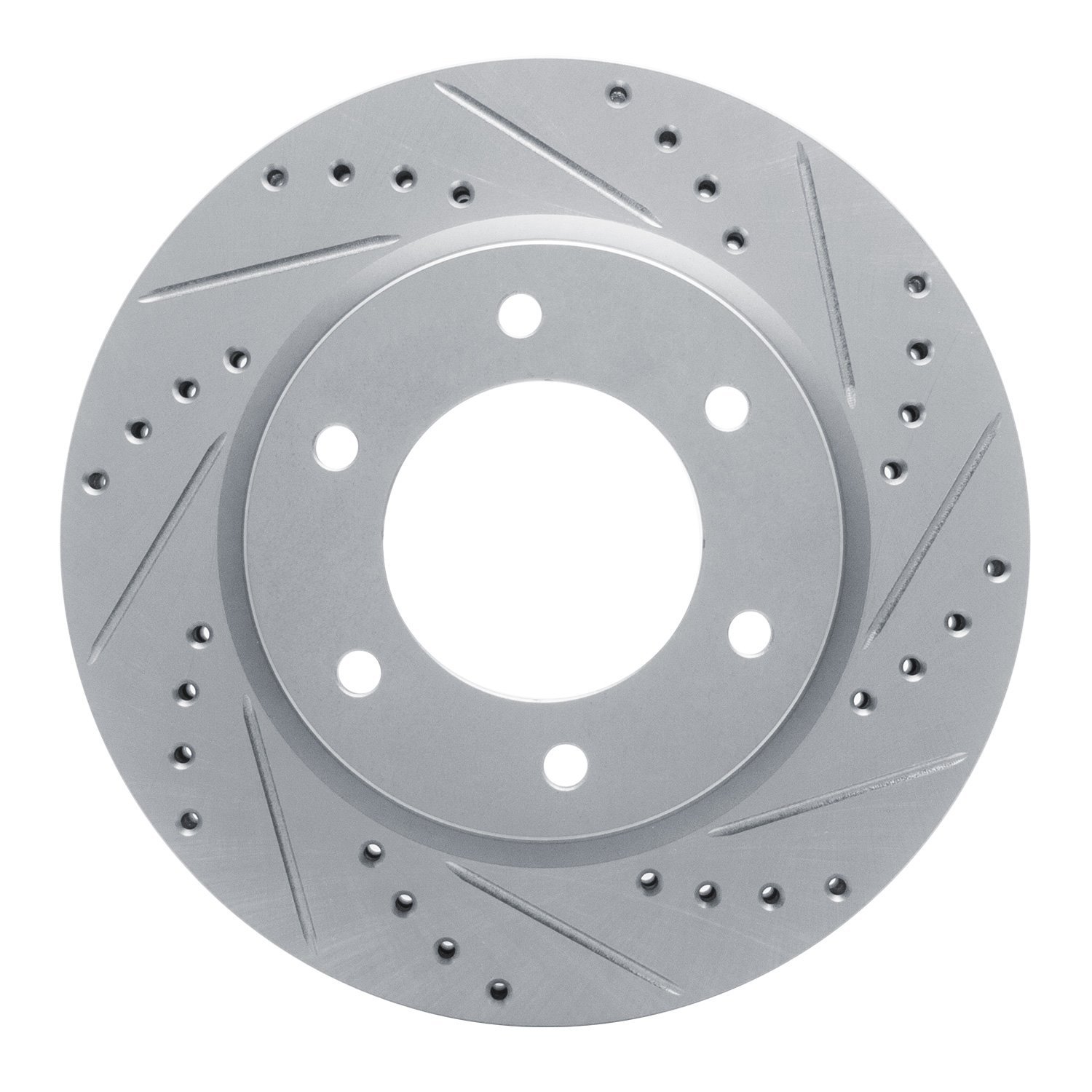 631-54275R Drilled/Slotted Brake Rotor [Silver], Fits Select Ford/Lincoln/Mercury/Mazda, Position: Front Right