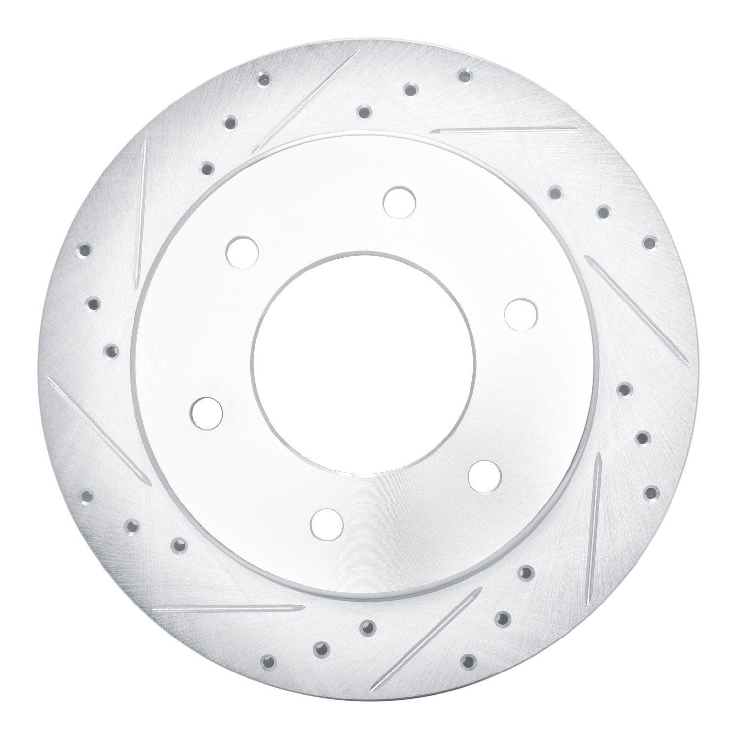 631-54276L Drilled/Slotted Brake Rotor [Silver], Fits Select Ford/Lincoln/Mercury/Mazda, Position: Rear Left