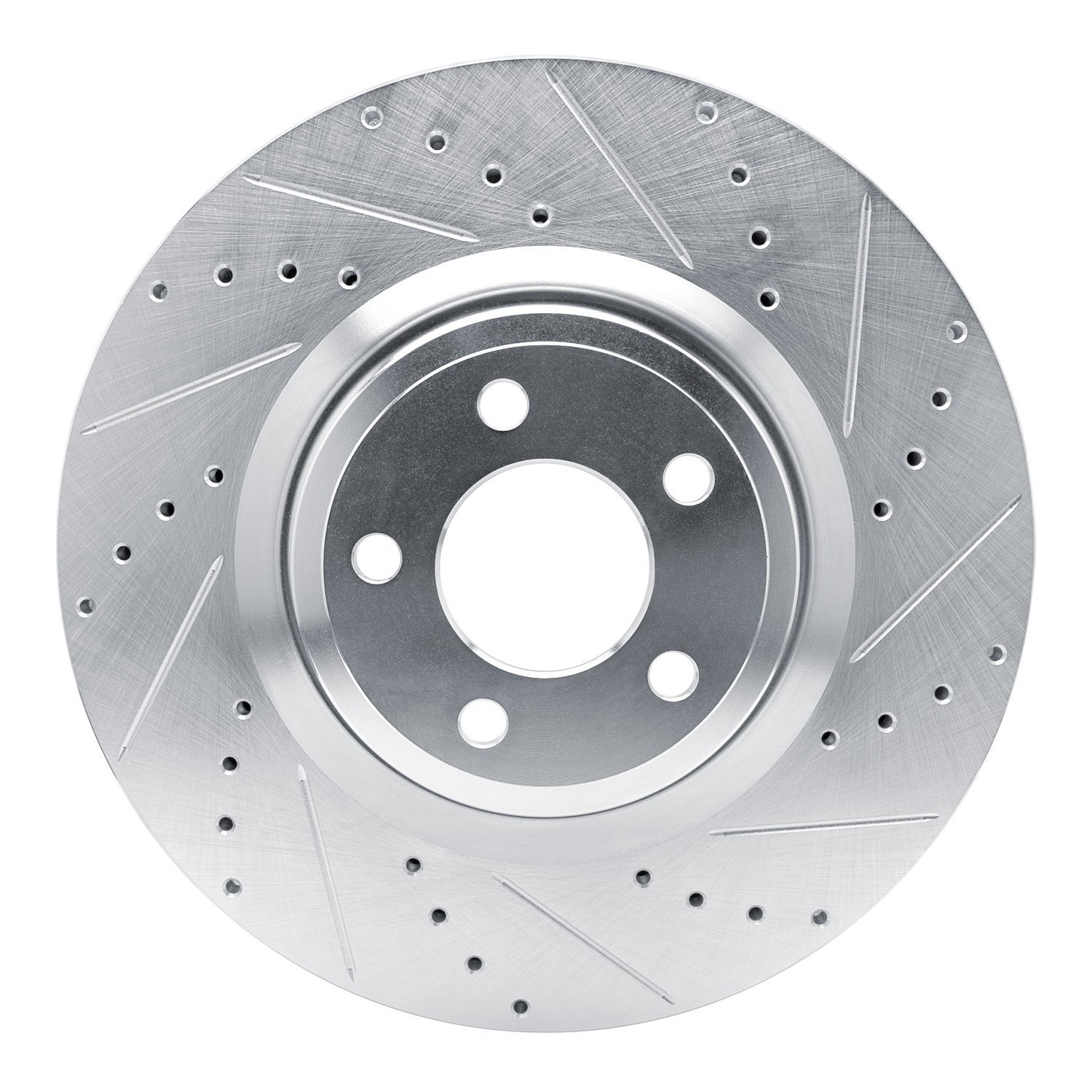 631-54277R Drilled/Slotted Brake Rotor [Silver], Fits Select Ford/Lincoln/Mercury/Mazda, Position: Front Right
