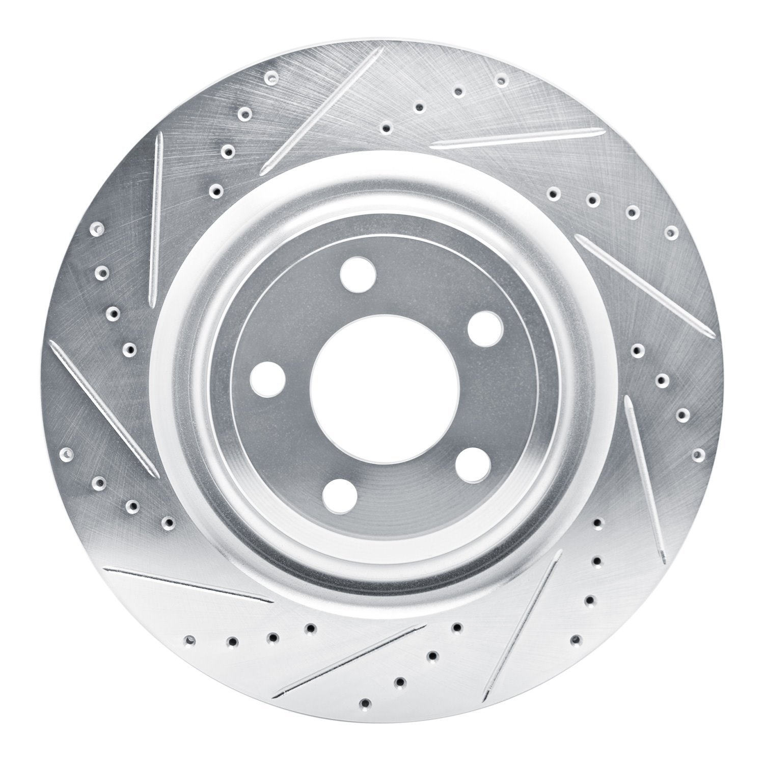 631-54278L Drilled/Slotted Brake Rotor [Silver], Fits Select Ford/Lincoln/Mercury/Mazda, Position: Rear Left