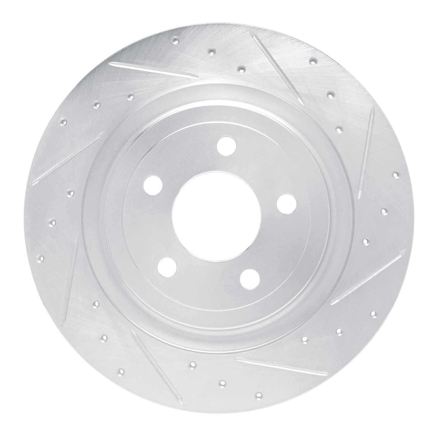 631-54280R Drilled/Slotted Brake Rotor [Silver], Fits Select Ford/Lincoln/Mercury/Mazda, Position: Rear Right