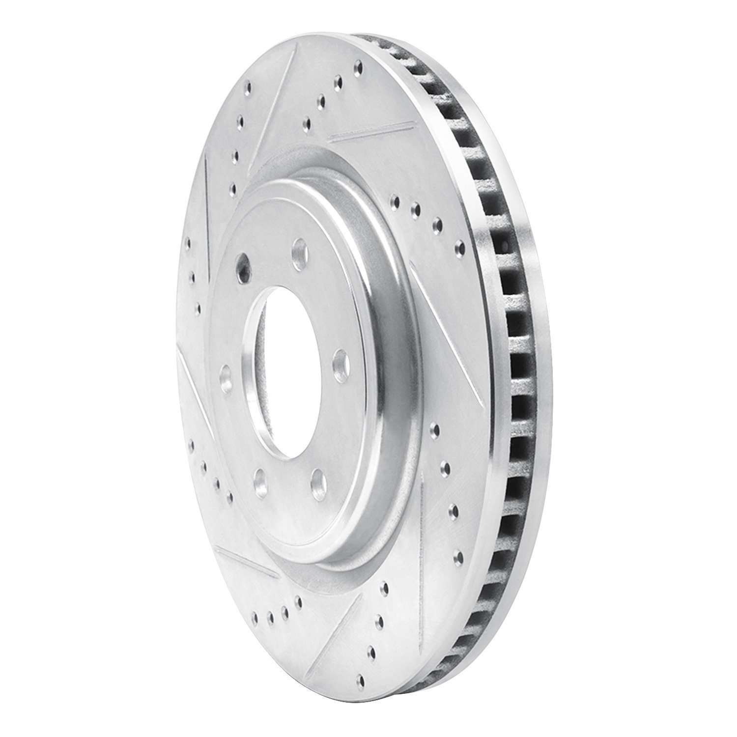 631-54287L Drilled/Slotted Brake Rotor [Silver], Fits Select Ford/Lincoln/Mercury/Mazda, Position: Front Left