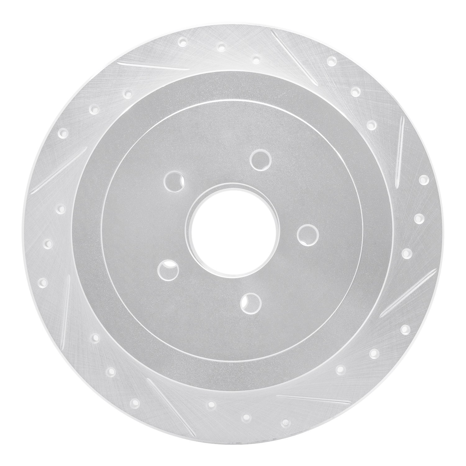 Drilled/Slotted Brake Rotor [Silver], 2003-2011