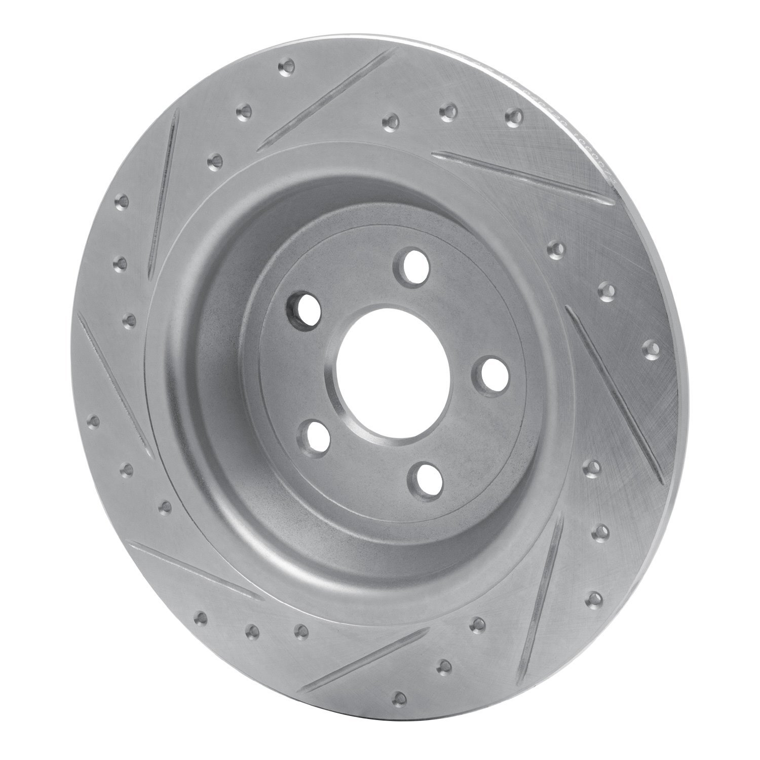 631-55005R Drilled/Slotted Brake Rotor [Silver], Fits Select Ford/Lincoln/Mercury/Mazda, Position: Rear Right