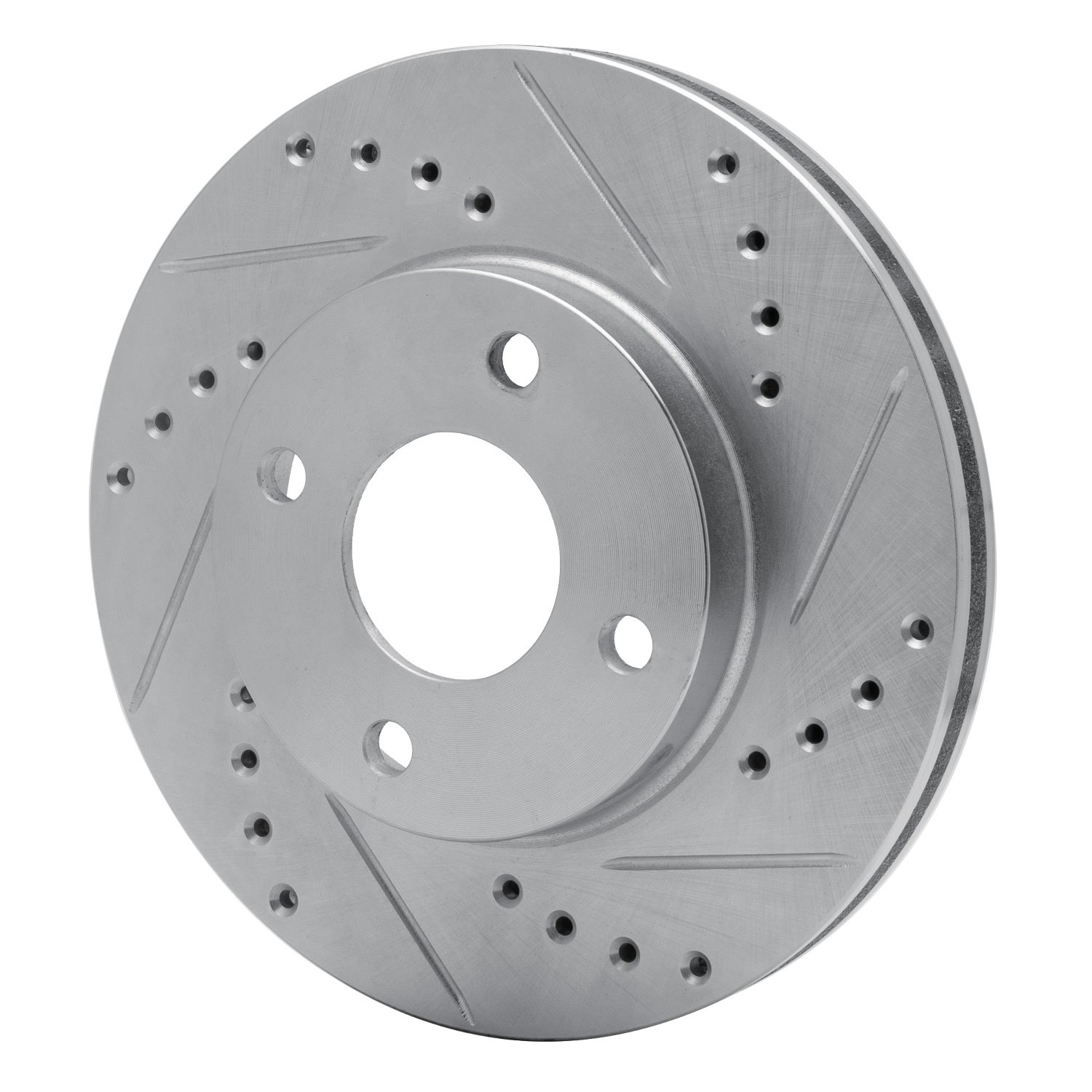 631-56013R Drilled/Slotted Brake Rotor [Silver], 1995-2002 Ford/Lincoln/Mercury/Mazda, Position: Front Right