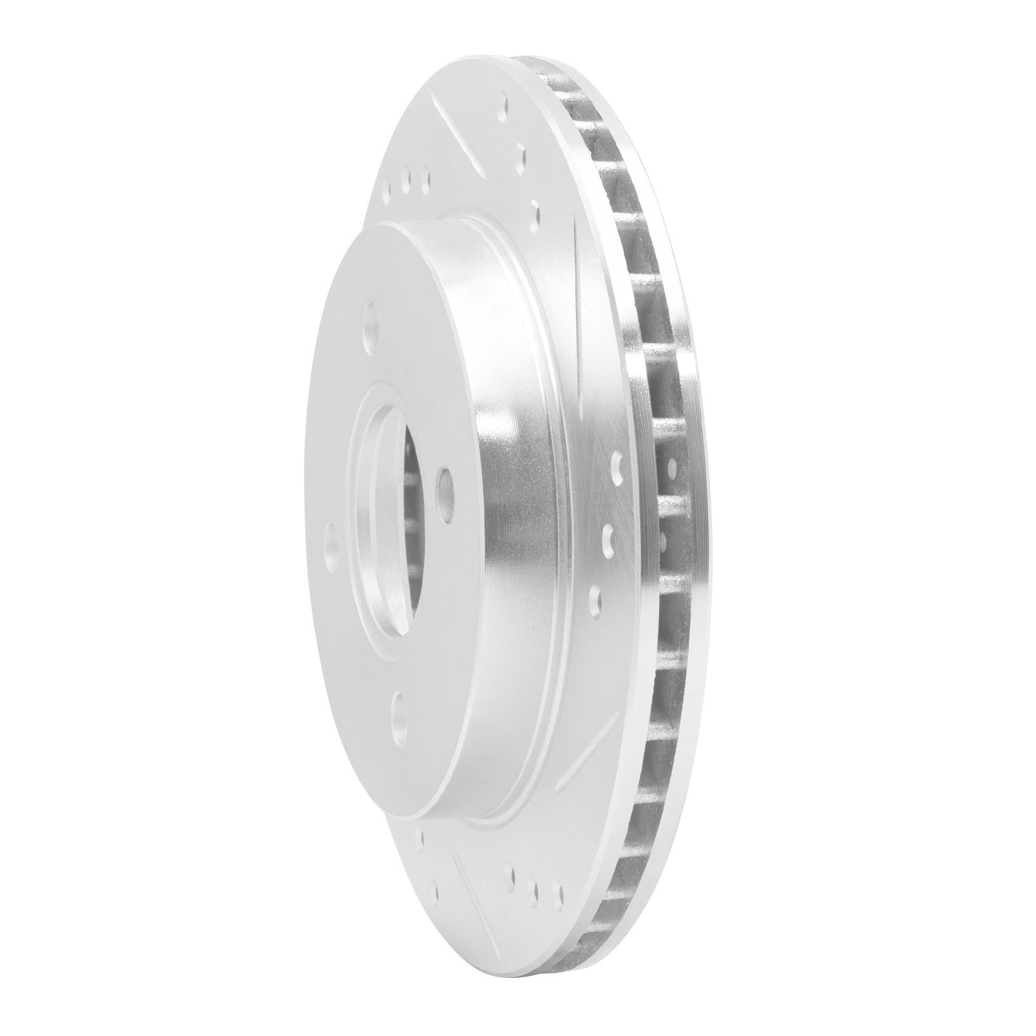 631-56014R Drilled/Slotted Brake Rotor [Silver], 1995-2002 Ford/Lincoln/Mercury/Mazda, Position: Rear Right