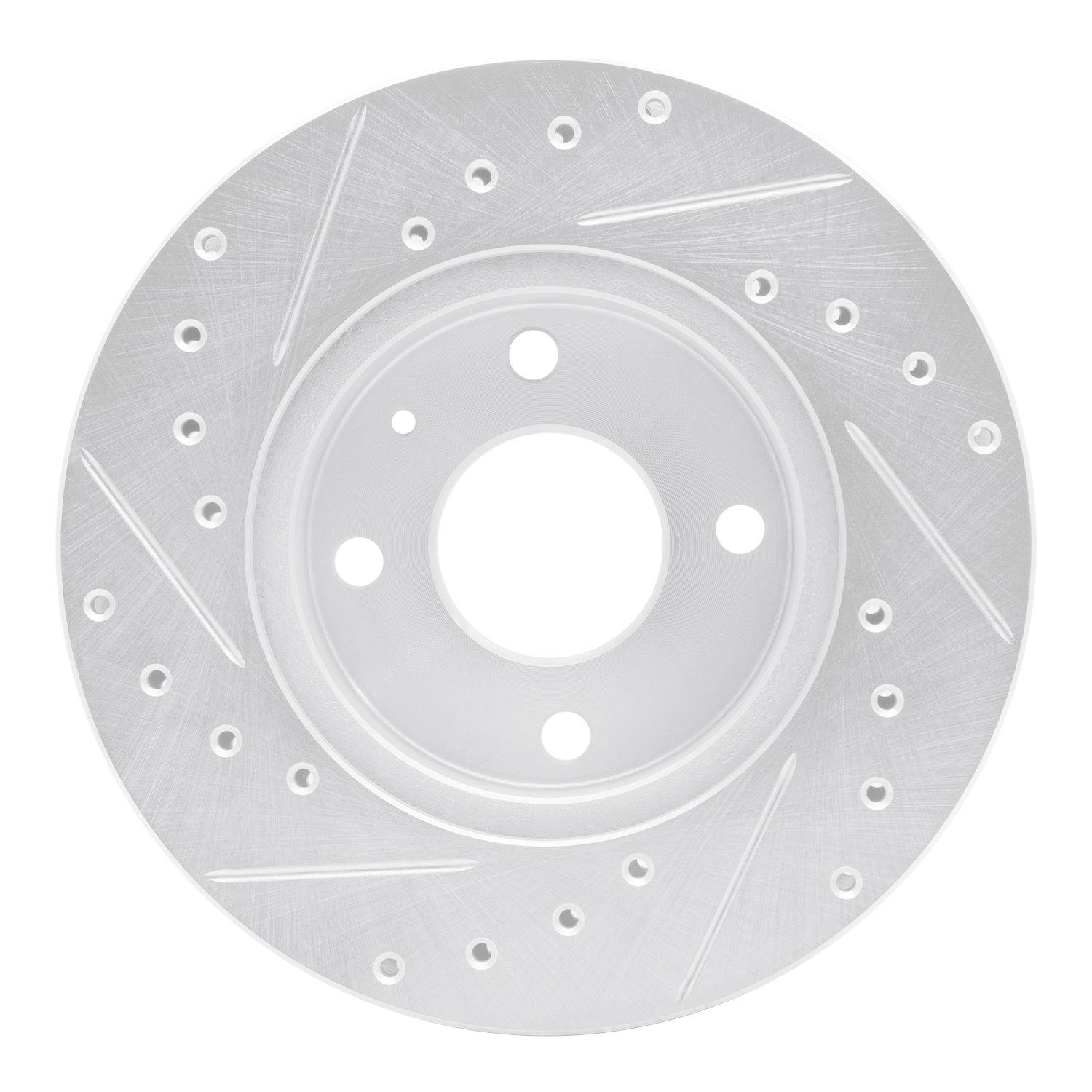 Drilled/Slotted Brake Rotor [Silver], 1985-1989