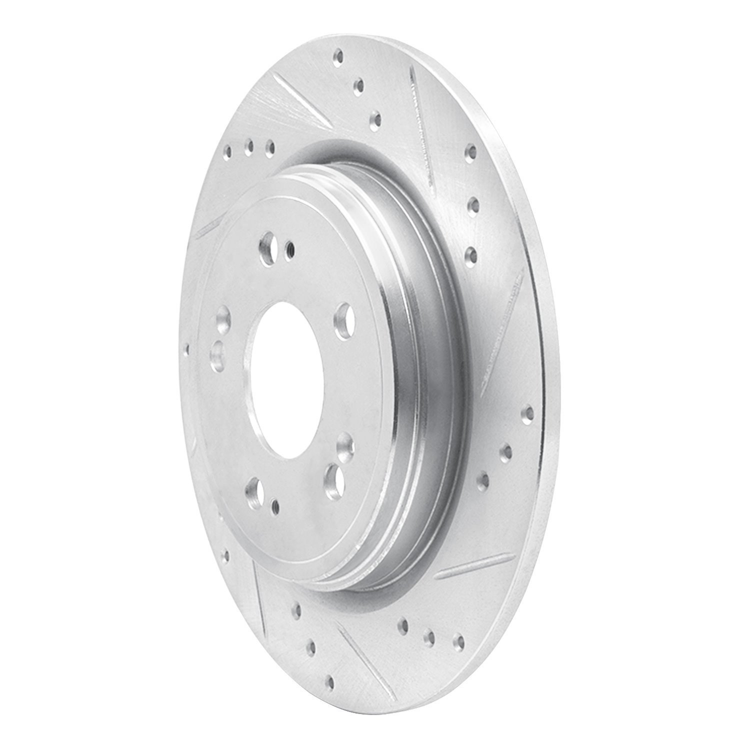 631-58024R Drilled/Slotted Brake Rotor [Silver], 2014-2020 Acura/Honda, Position: Rear Right