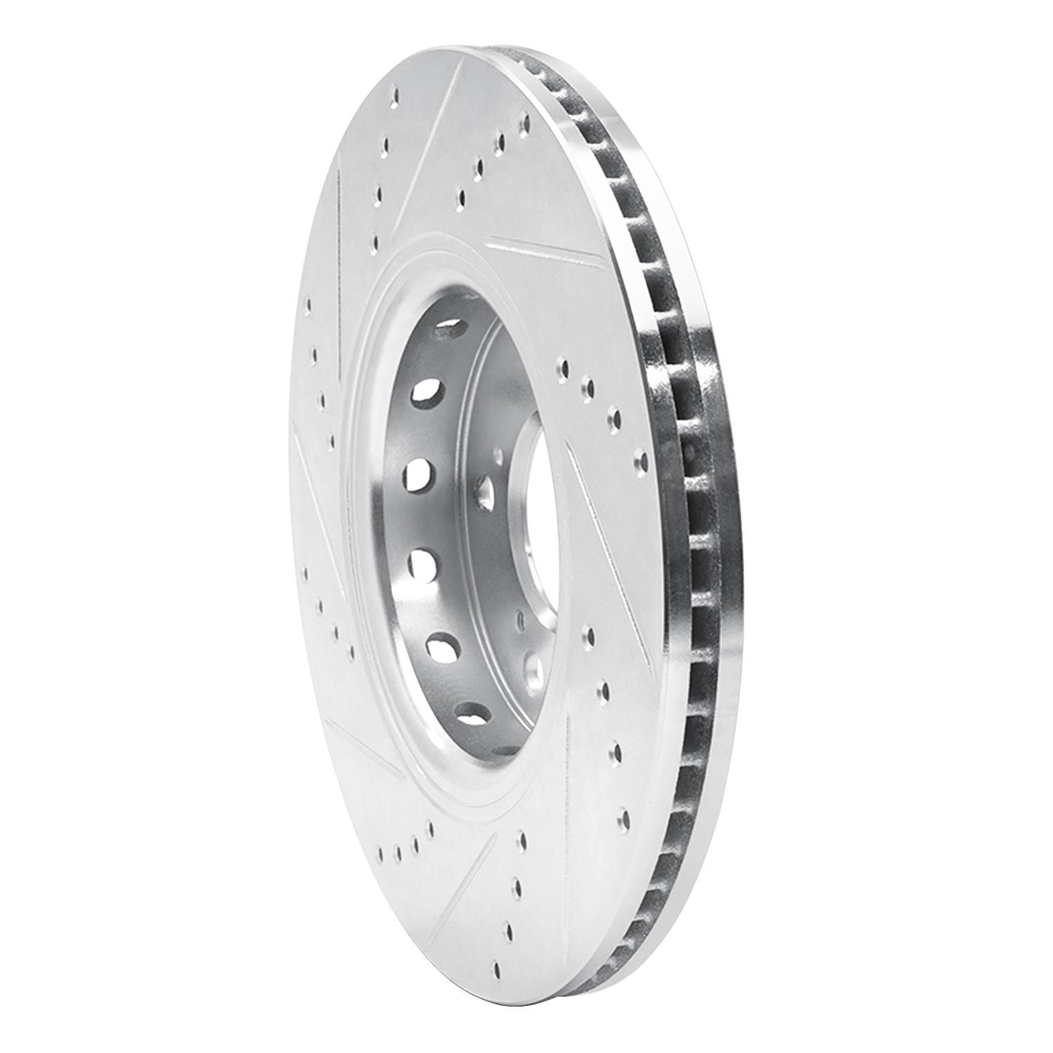 631-58025R Drilled/Slotted Brake Rotor [Silver], 2014-2020 Acura/Honda, Position: Front Right