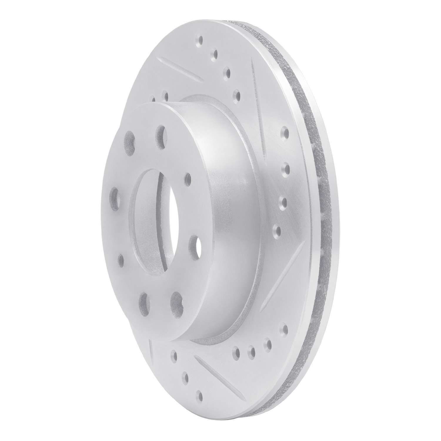 631-59004R Drilled/Slotted Brake Rotor [Silver], 1982-1983 Acura/Honda, Position: Front Right