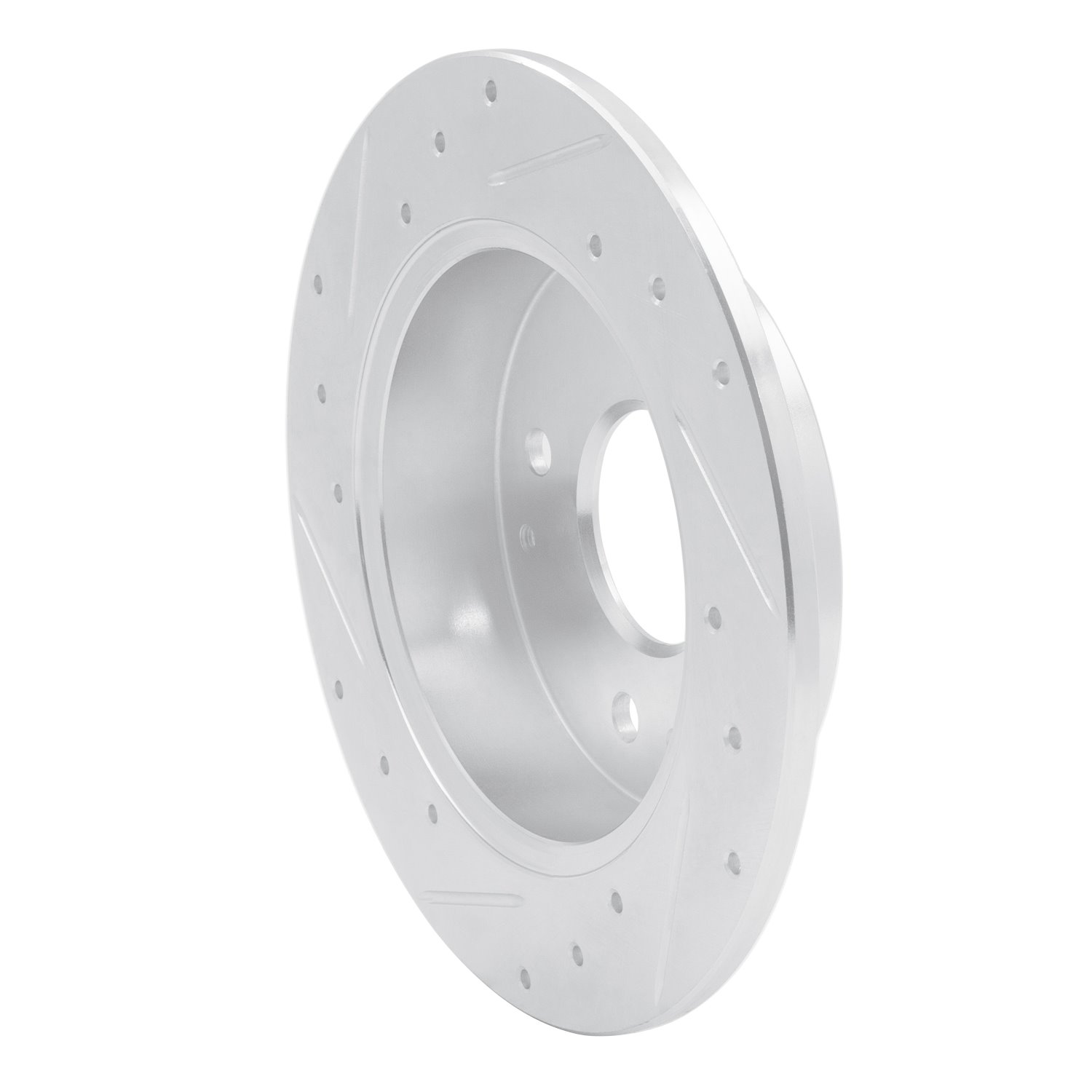 631-59025R Drilled/Slotted Brake Rotor [Silver], 1998-2002 Acura/Honda, Position: Rear Right