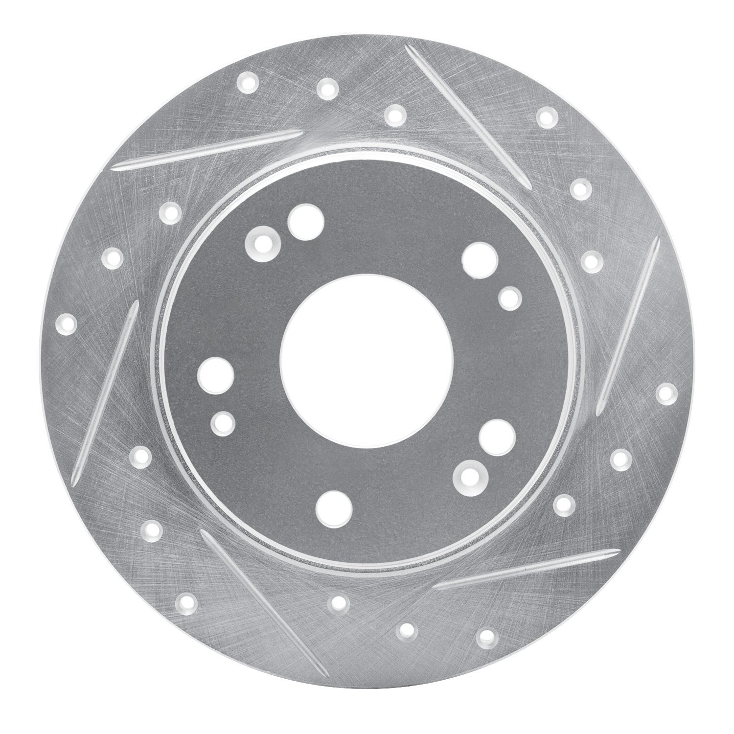 631-59029R Drilled/Slotted Brake Rotor [Silver], 2003-2008 Acura/Honda, Position: Rear Right