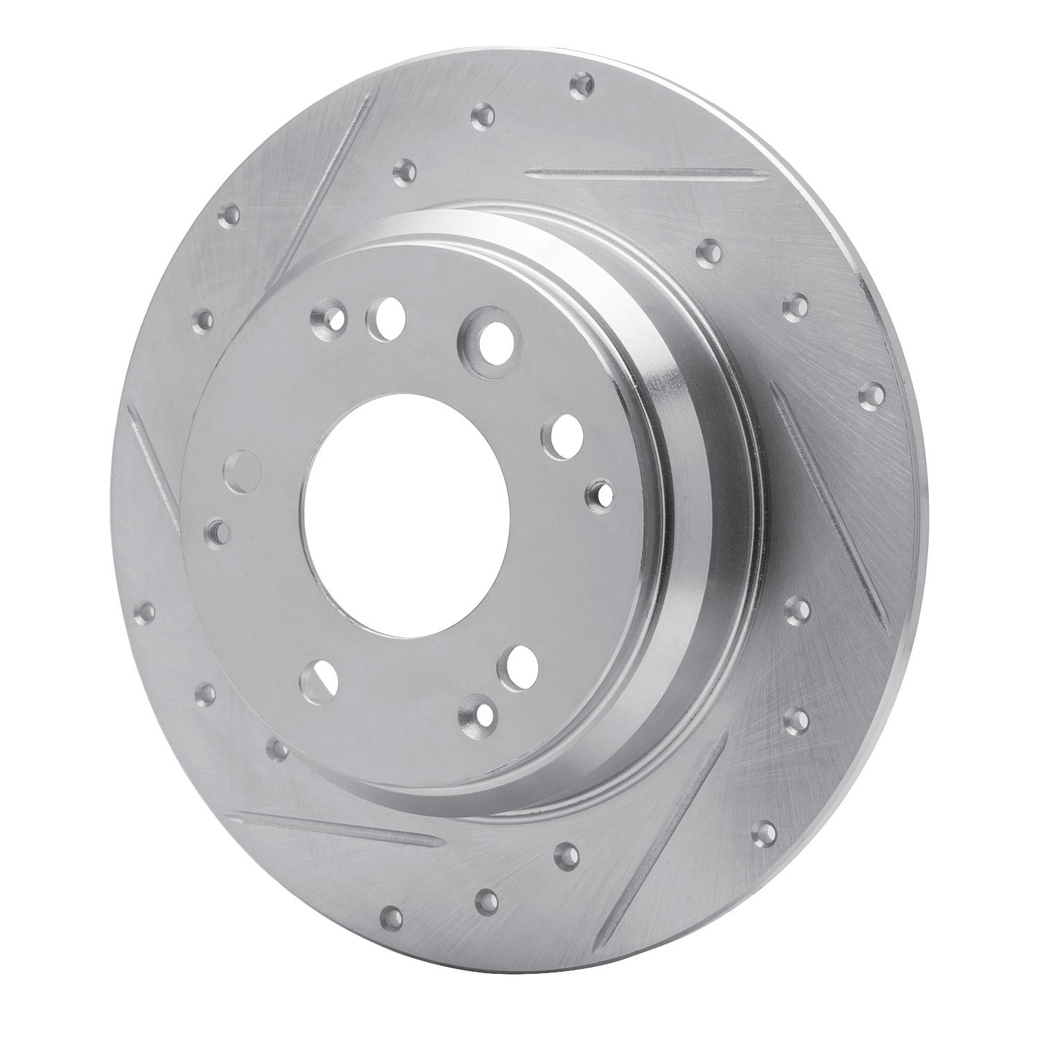 Drilled/Slotted Brake Rotor [Silver], 1991-1999 Multiple Makes/Models