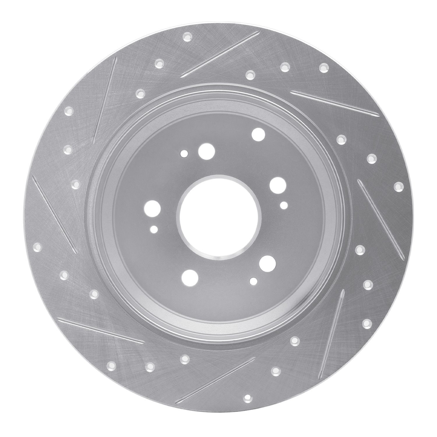 631-59054R Drilled/Slotted Brake Rotor [Silver], 2007-2017 Acura/Honda, Position: Rear Right