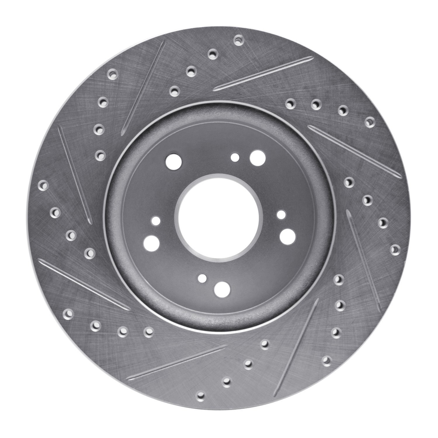 631-59055R Drilled/Slotted Brake Rotor [Silver], 2007-2016 Acura/Honda, Position: Front Right
