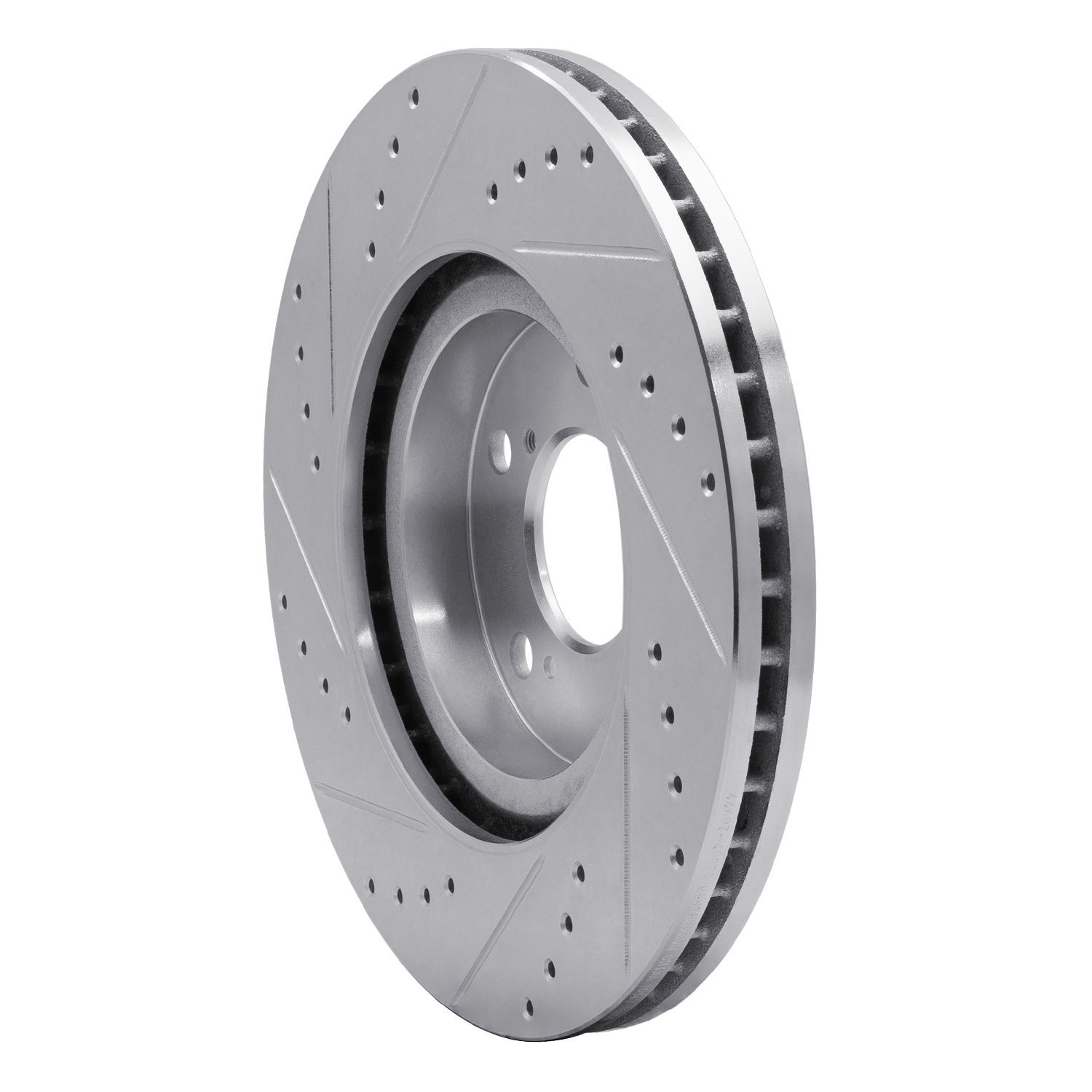 631-59056R Drilled/Slotted Brake Rotor [Silver], 2009-2014 Acura/Honda, Position: Front Right