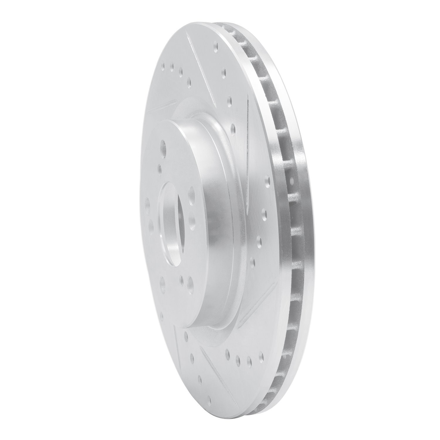 631-59057R Drilled/Slotted Brake Rotor [Silver], 2012-2016 Acura/Honda, Position: Front Right