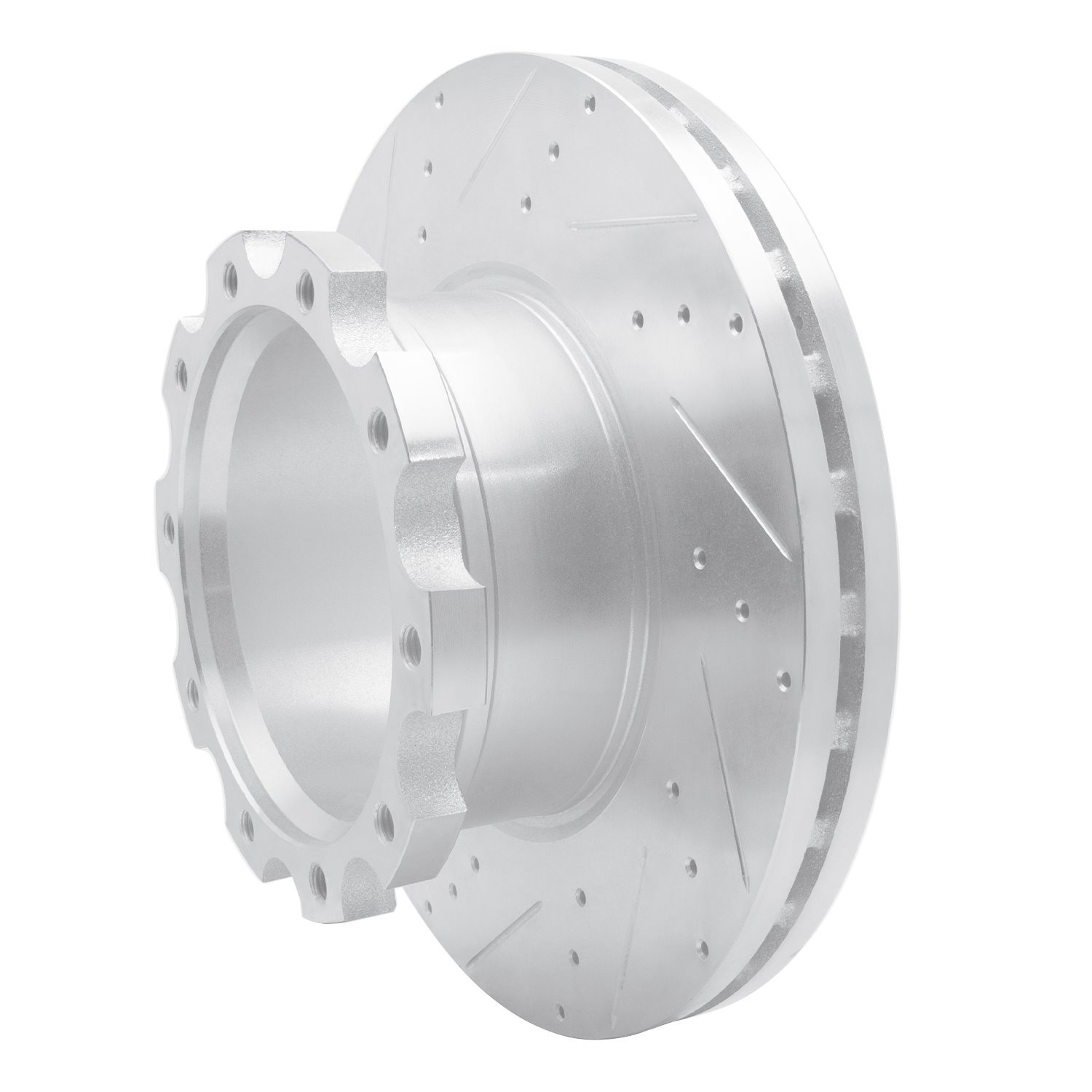 631-60008L Drilled/Slotted Brake Rotor [Silver], 2005-2017 Multiple Makes/Models, Position: Fr & Rr Left