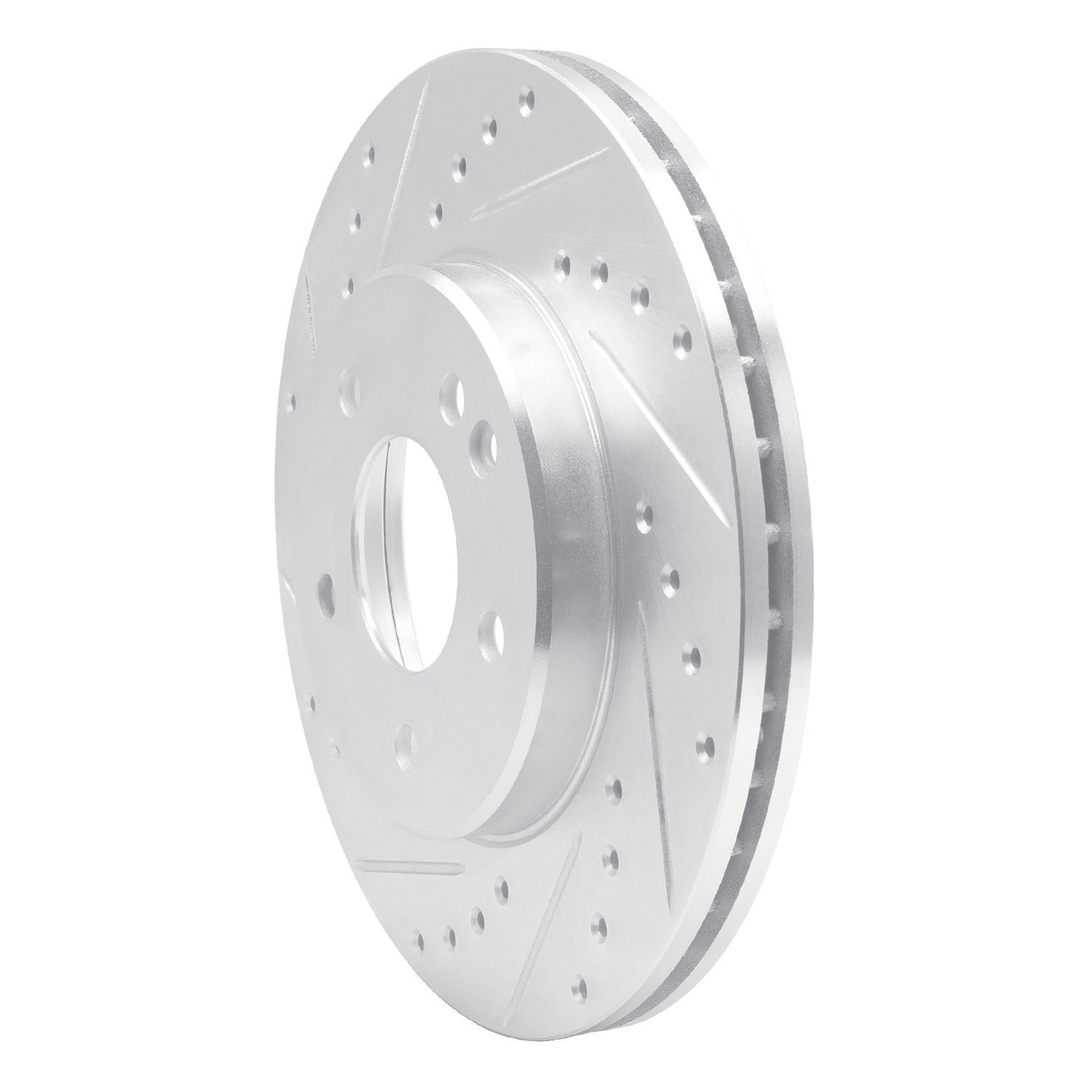 Drilled/Slotted Brake Rotor [Silver], 1994-1997 Mercedes-Benz
