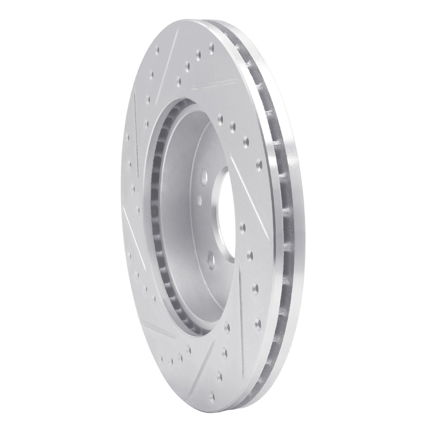 631-63000R Drilled/Slotted Brake Rotor [Silver], 1994-1997 Mercedes-Benz, Position: Front Right