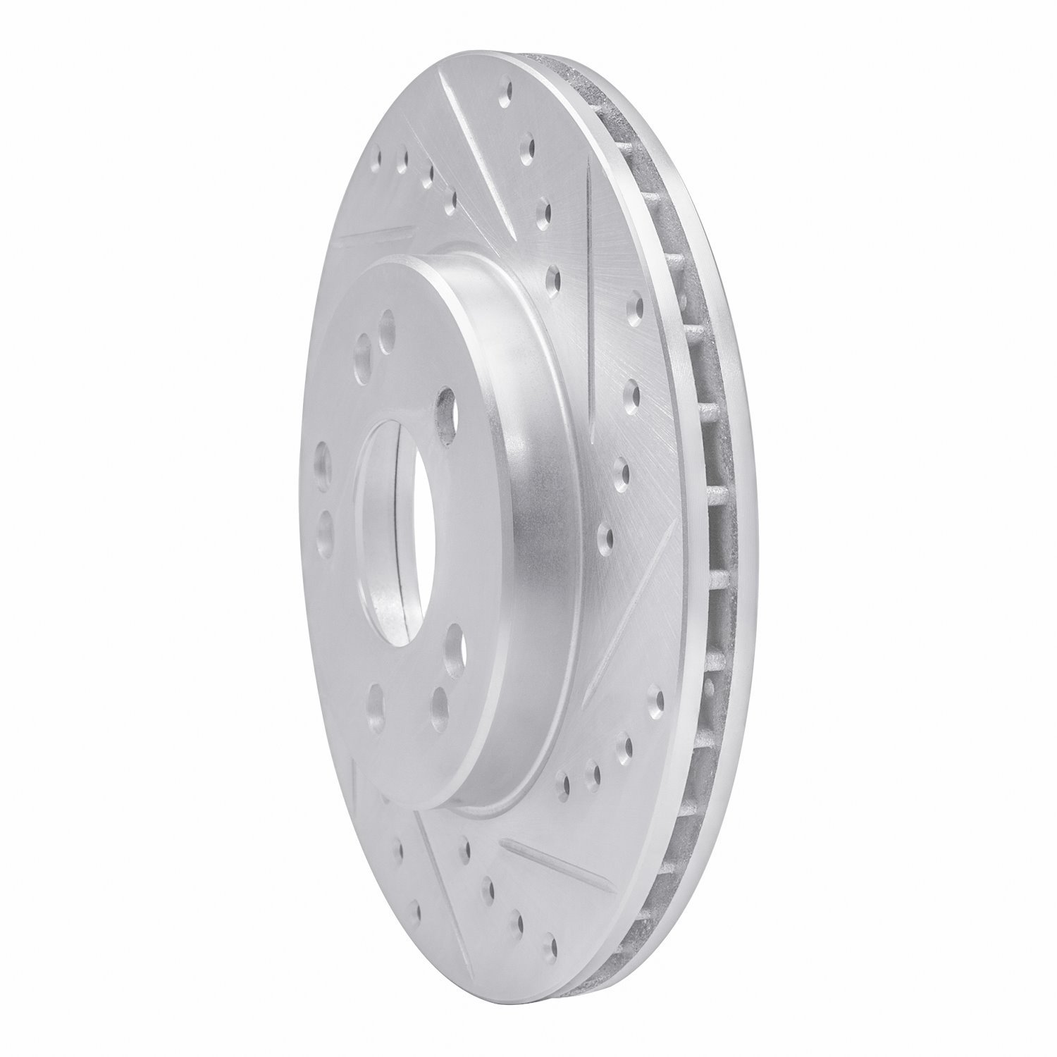 Drilled/Slotted Brake Rotor [Silver], 1984-1995 Mercedes-Benz