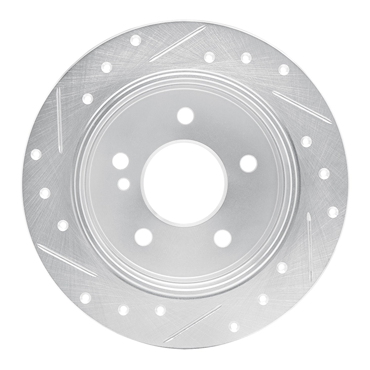 Drilled/Slotted Brake Rotor [Silver], 1994-1998 Mercedes-Benz
