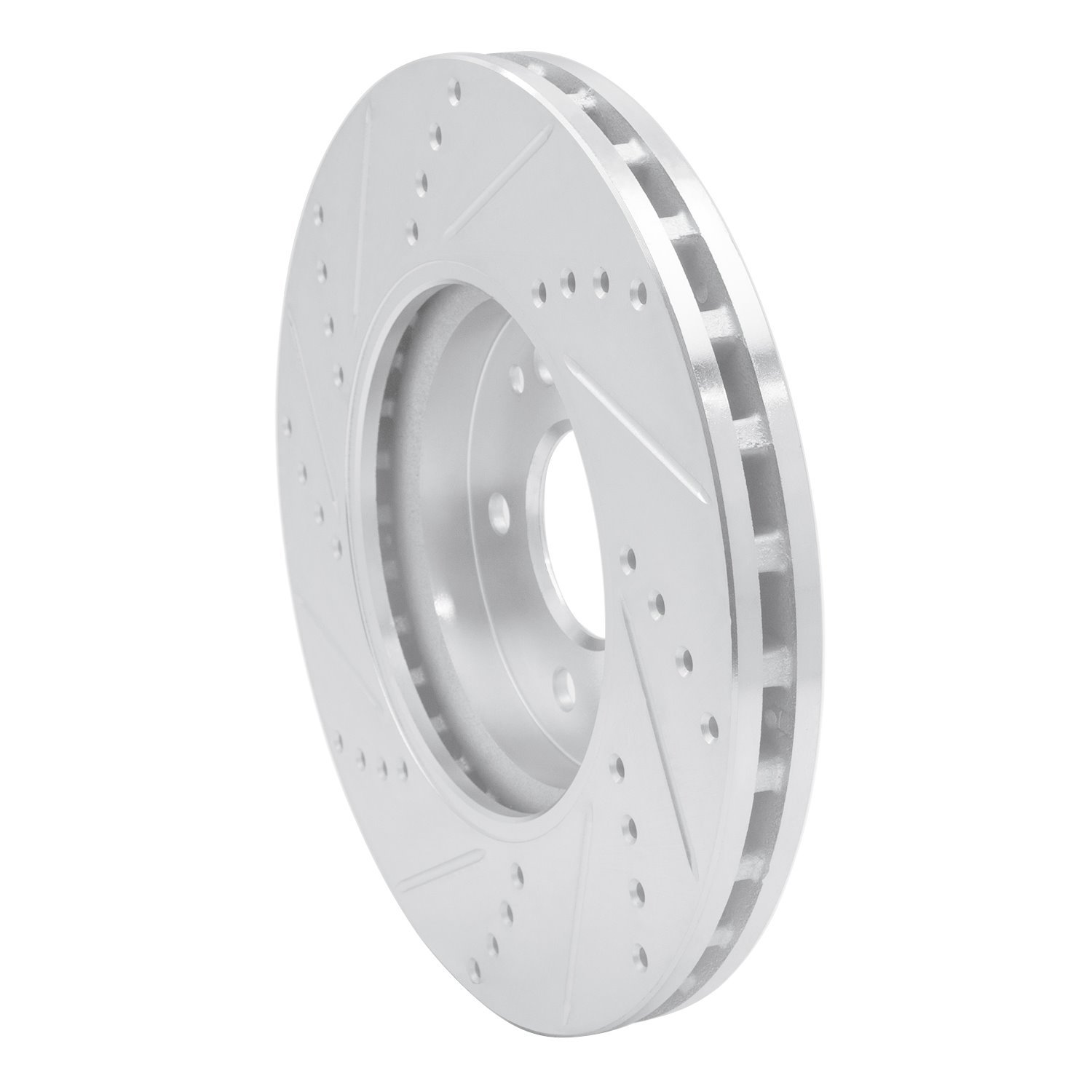 631-63048R Drilled/Slotted Brake Rotor [Silver], 1996-2011 Multiple Makes/Models, Position: Front Right