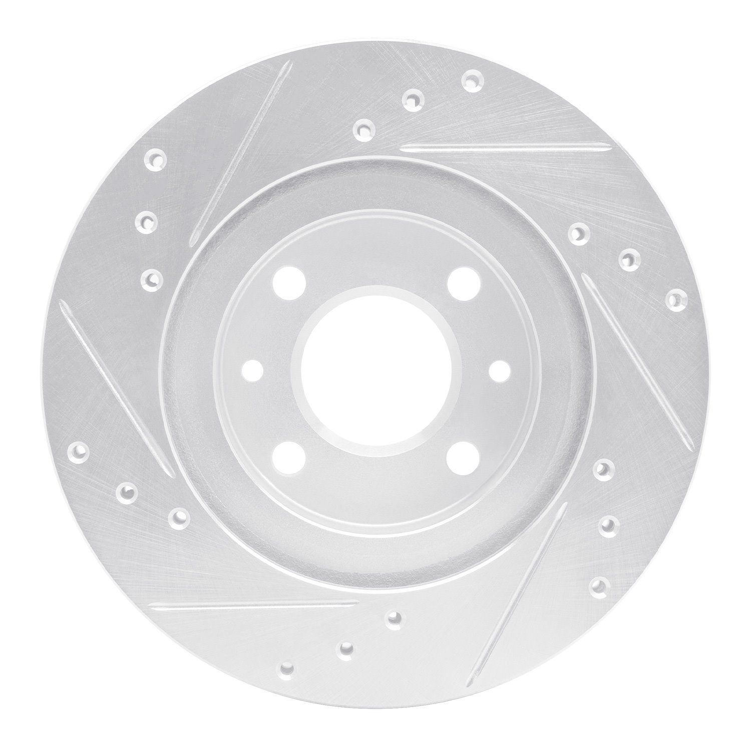 Drilled/Slotted Brake Rotor [Silver], 2015-2019 Multiple Makes/Models