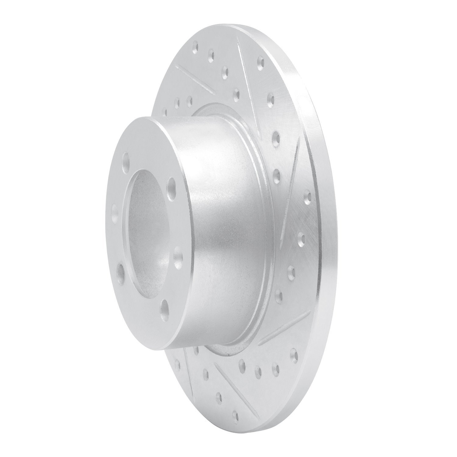 631-65001R Drilled/Slotted Brake Rotor [Silver], 1981-1987 GM, Position: Front Right