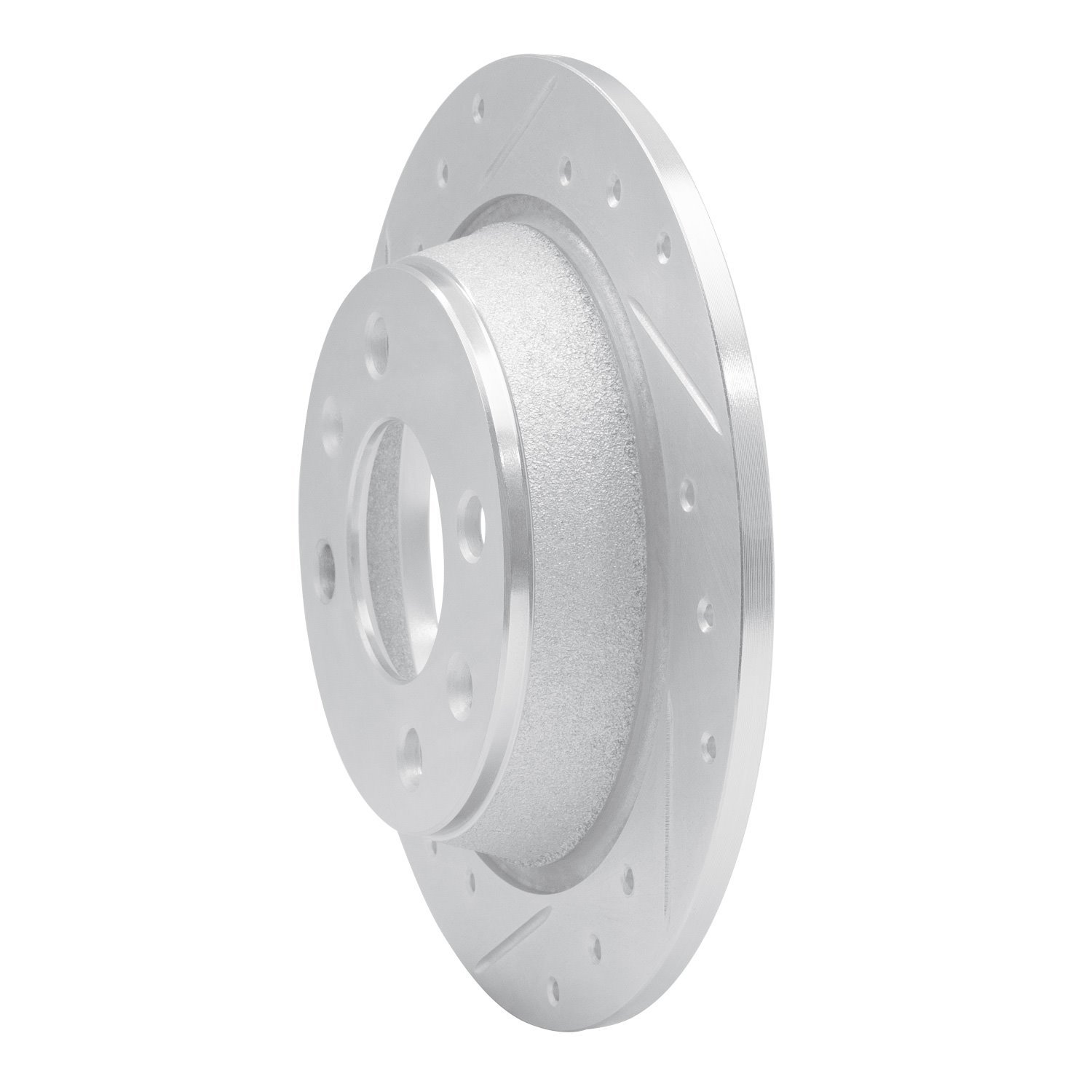 631-65006L Drilled/Slotted Brake Rotor [Silver], 1986-1998 GM, Position: Rear Left