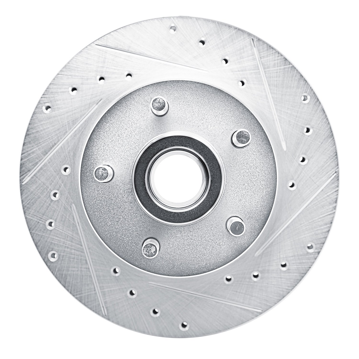 631-66002R Drilled/Slotted Brake Rotor [Silver], 1979-1983 GM, Position: Front Right