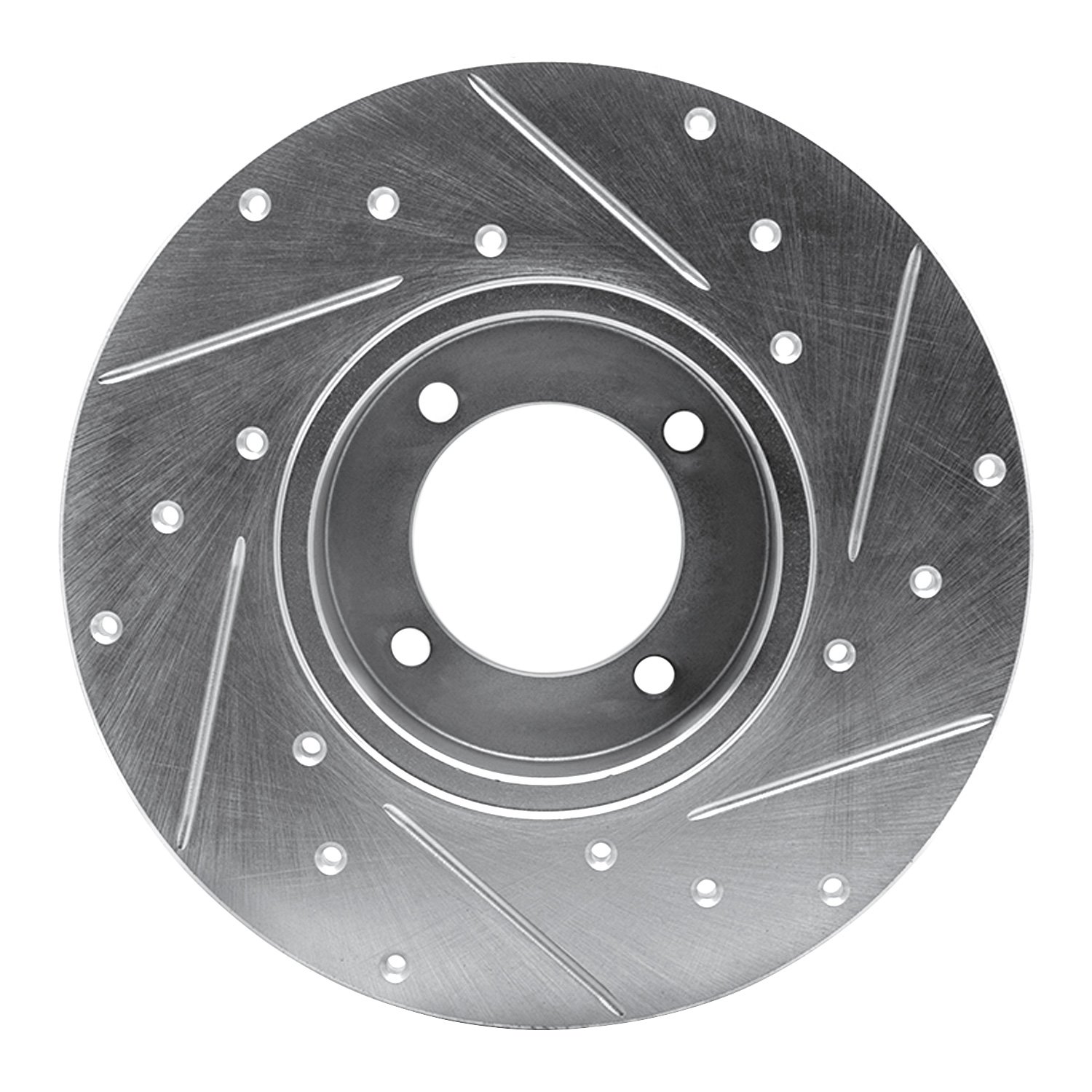 631-67011L Drilled/Slotted Brake Rotor [Silver], 1980-1983 Infiniti/Nissan, Position: Front Left