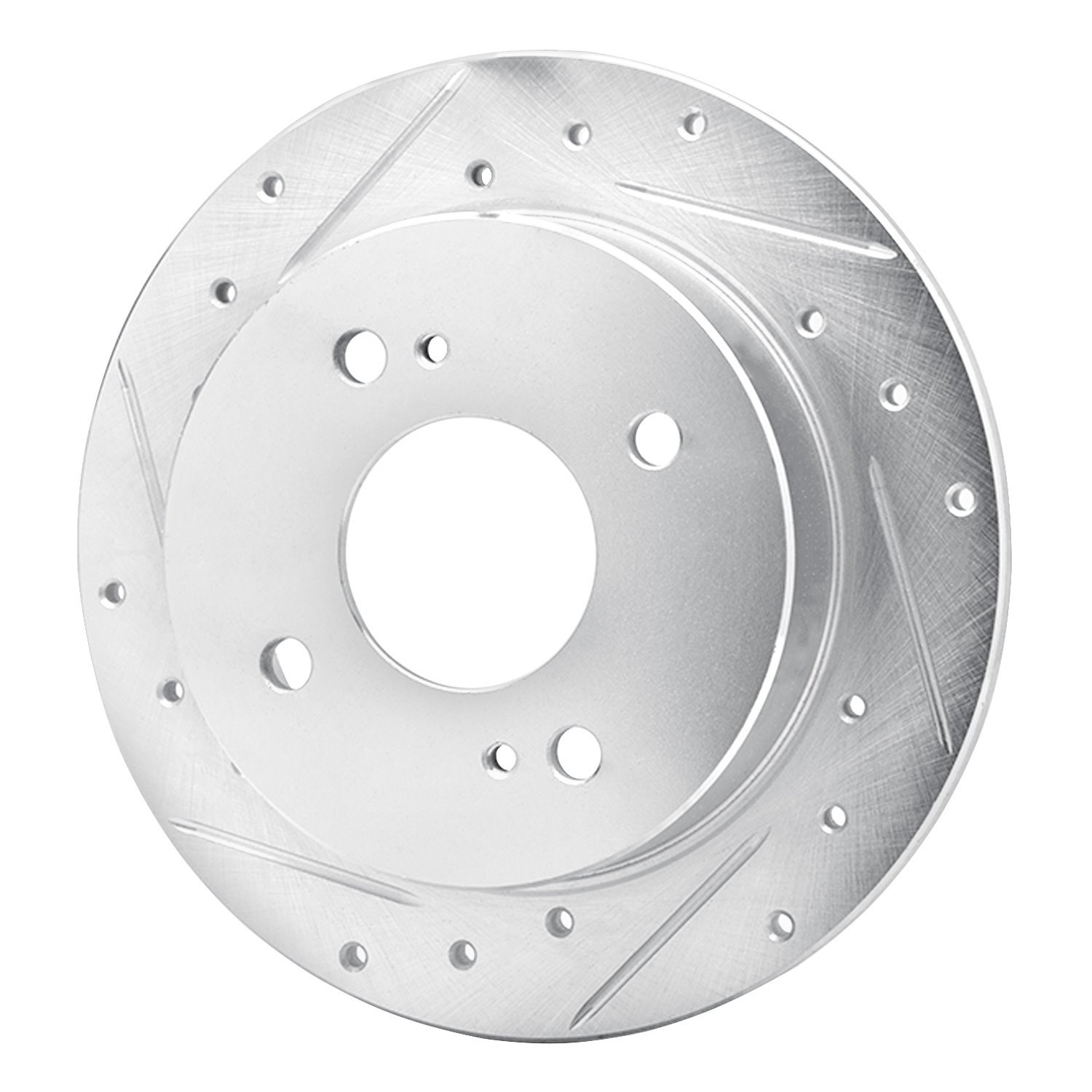 631-67012L Drilled/Slotted Brake Rotor [Silver], 1982-1988 Infiniti/Nissan, Position: Rear Left