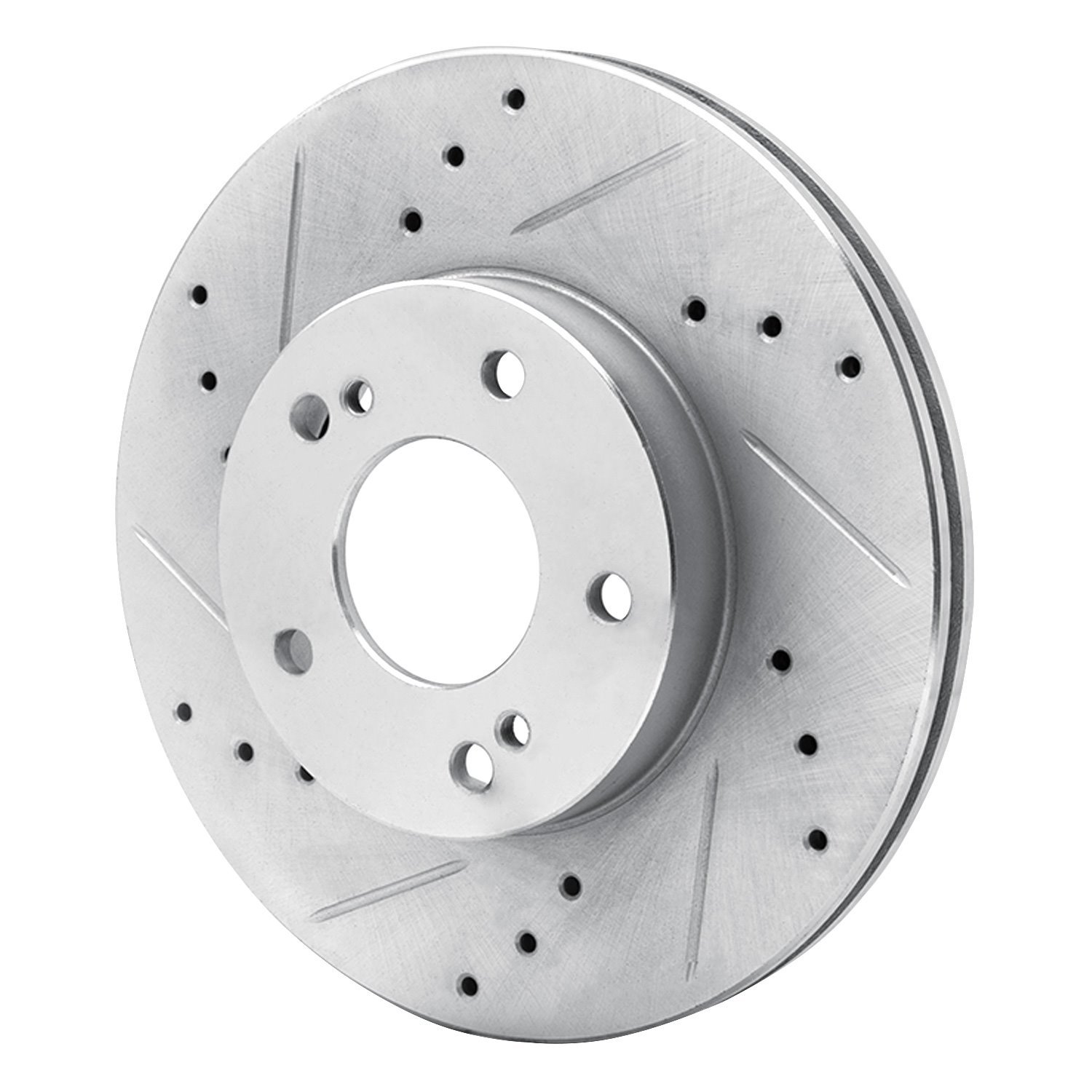 Drilled/Slotted Brake Rotor [Silver], 1989-1999 Infiniti/Nissan
